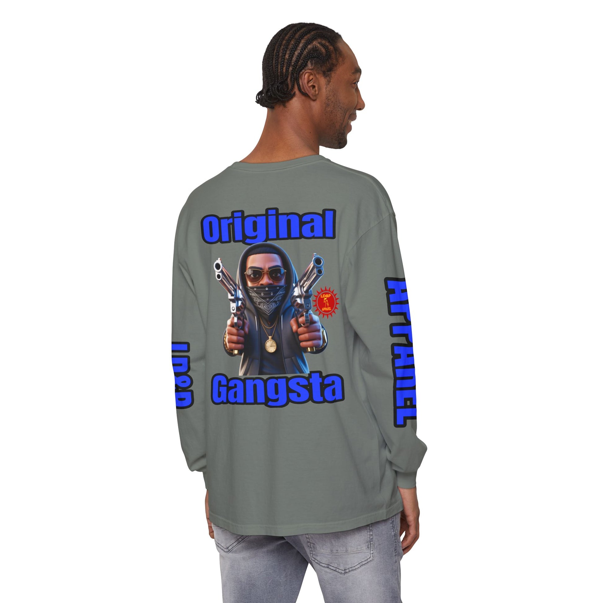 Long Sleeve T-Shirt Original Gangsta LD&amp;P Apparel Design