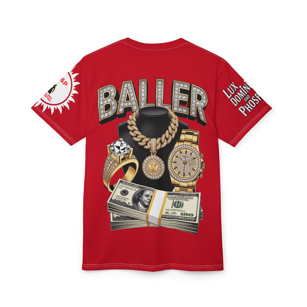 Baller  Unisex Tee - LD&P Apparel Design Red