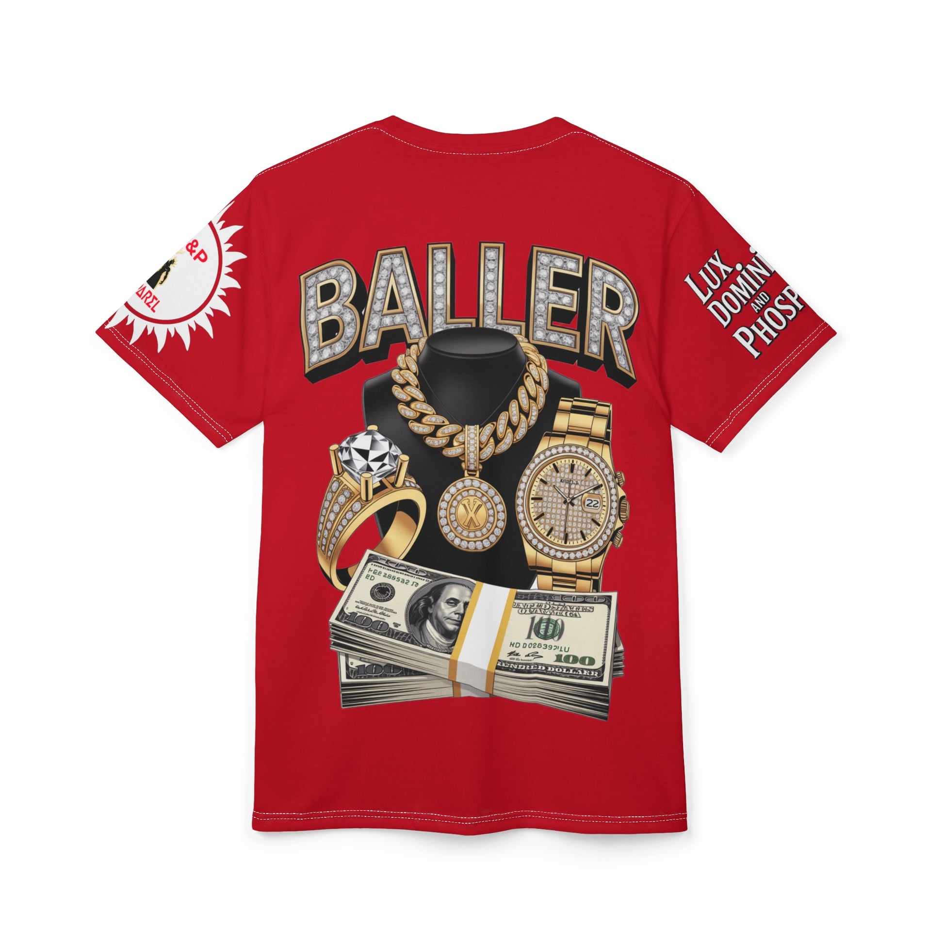 Baller  Unisex Tee - LD&P Apparel Design Red