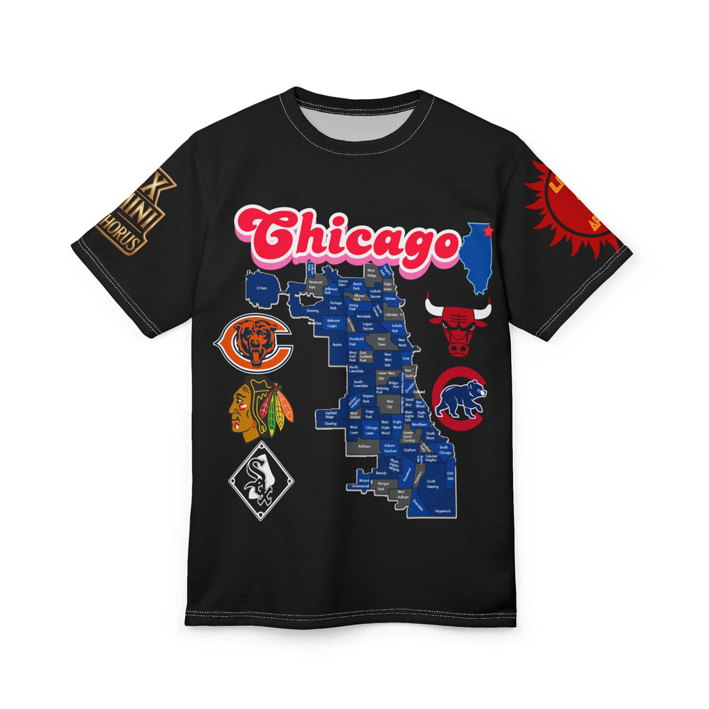Chicago Print Unisex Cut & Sew Tee
