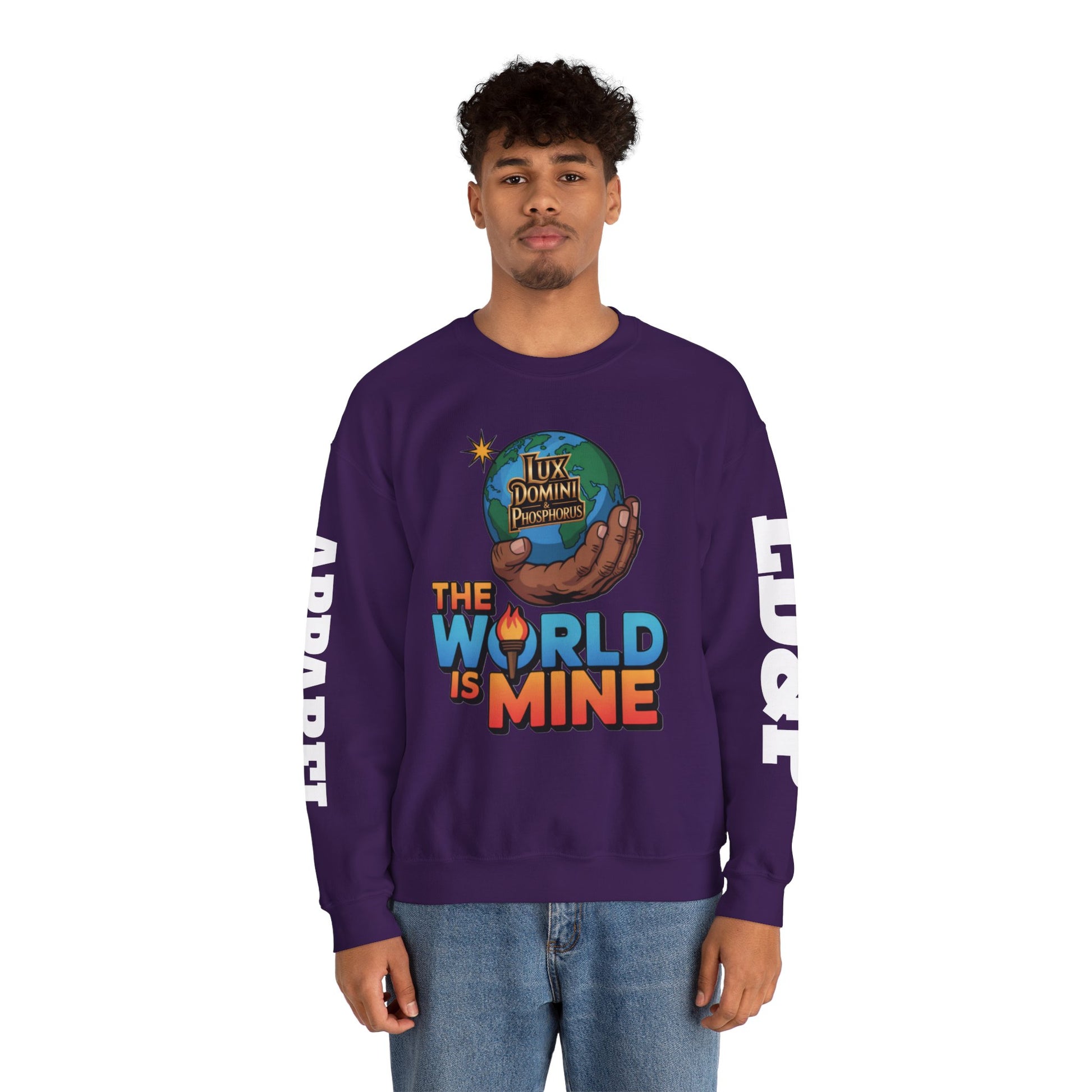 Graphic Sweatshirt - The World Is Mine LD&P APPAREL Design