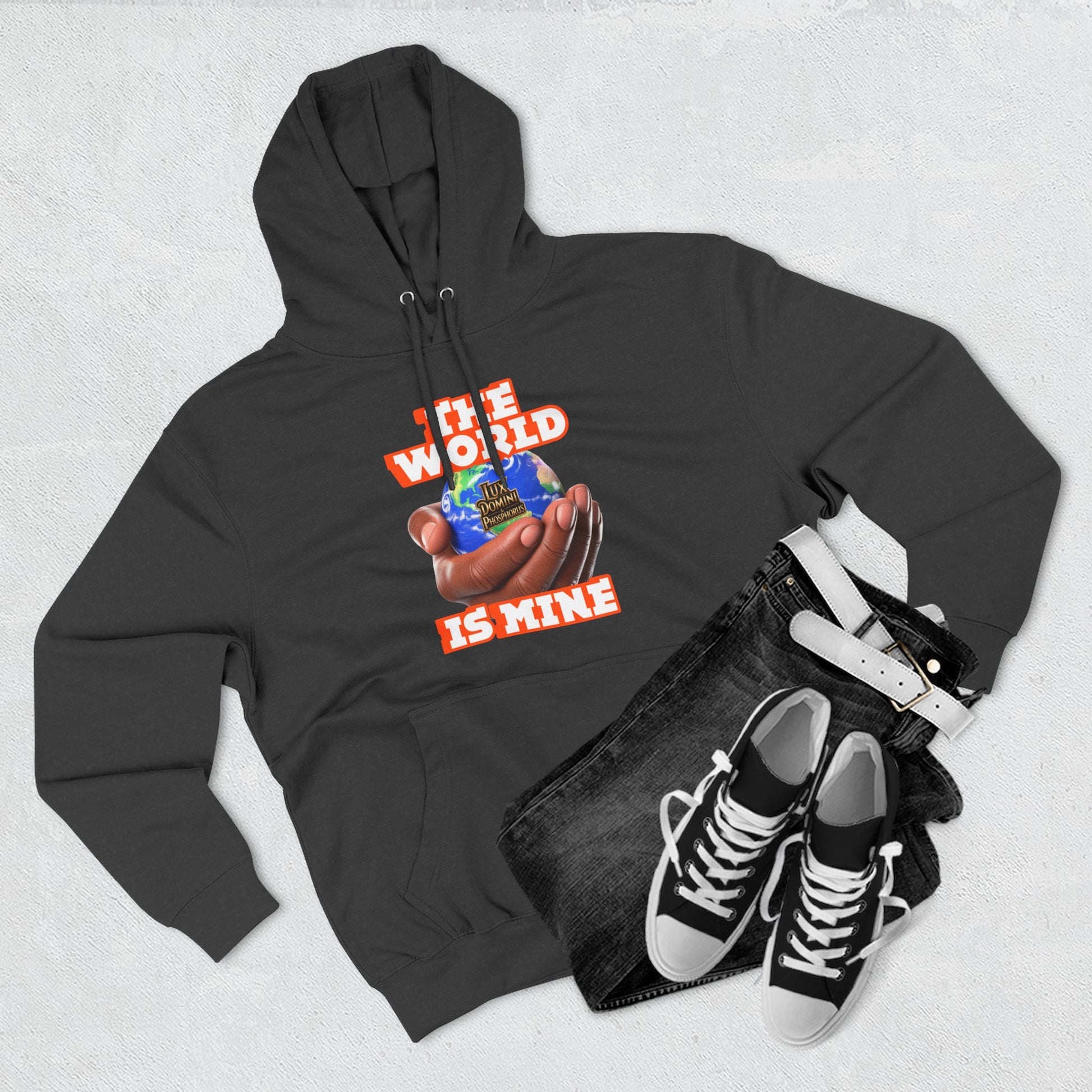 Hoodie - Lux Domini and Phosphorus The World Is Mine Design