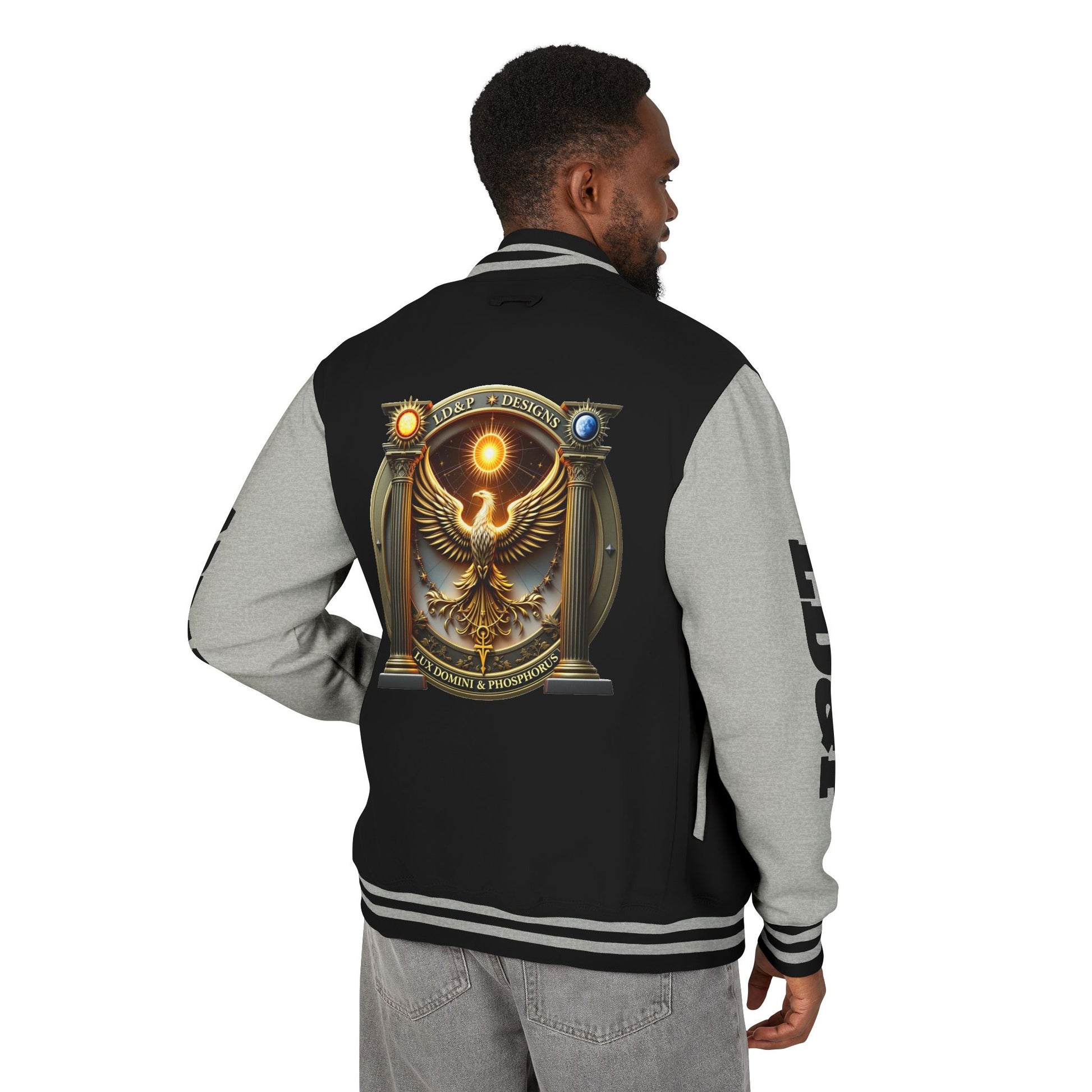 Letterman Jacket LD&P APPAREL Logo Design