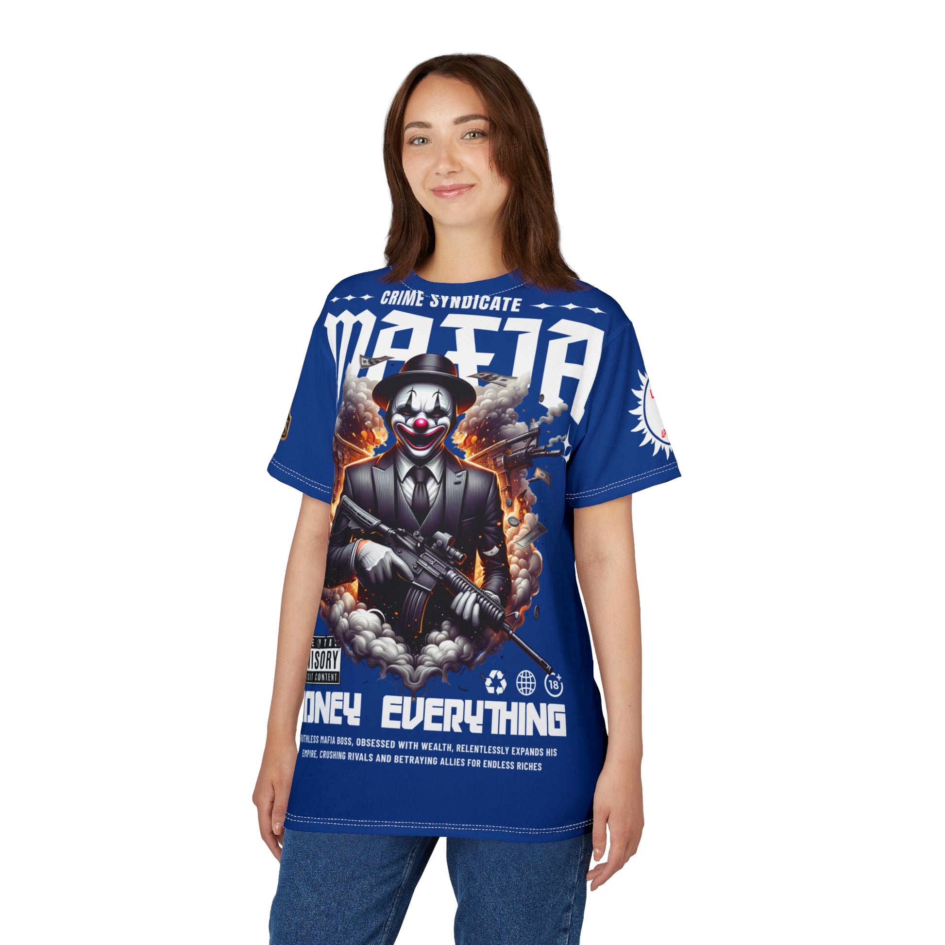 Mafia Crime Syndicate LD&P APPAREL Graphic Tee BLUE