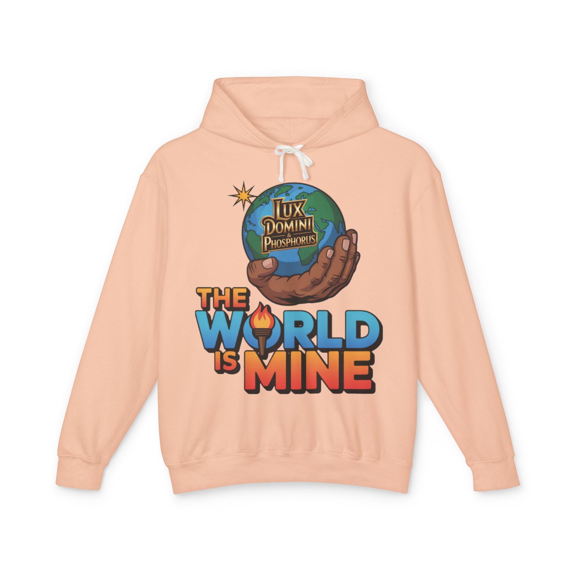 The World Is Mine Hooded Sweatshirt, Unisex Lightweight Pullover, King of the Jungle Sweatshirt, Animal Lover Gift, Cool Casual Wear