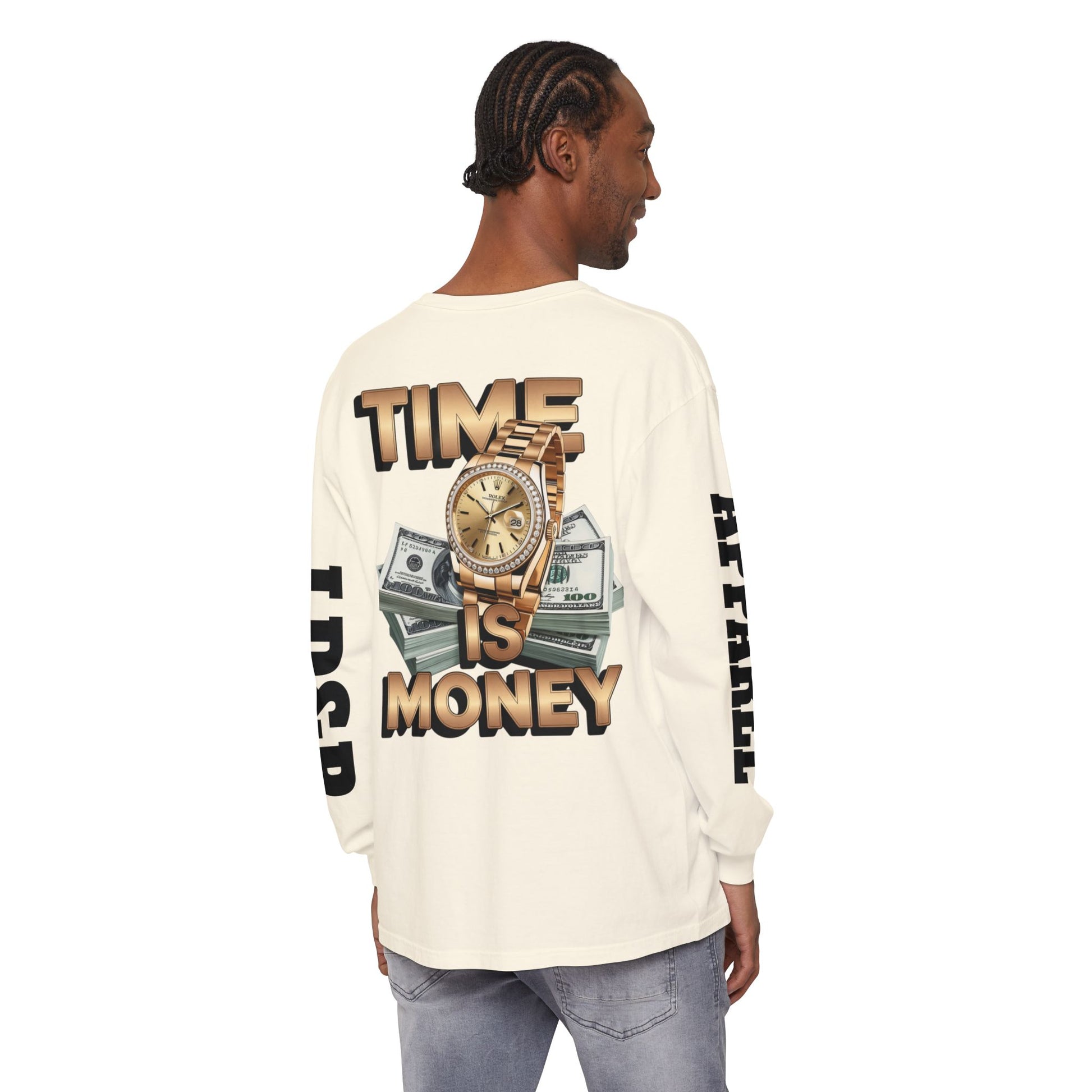 Long Sleeve T-Shirt Time is MONEY Design