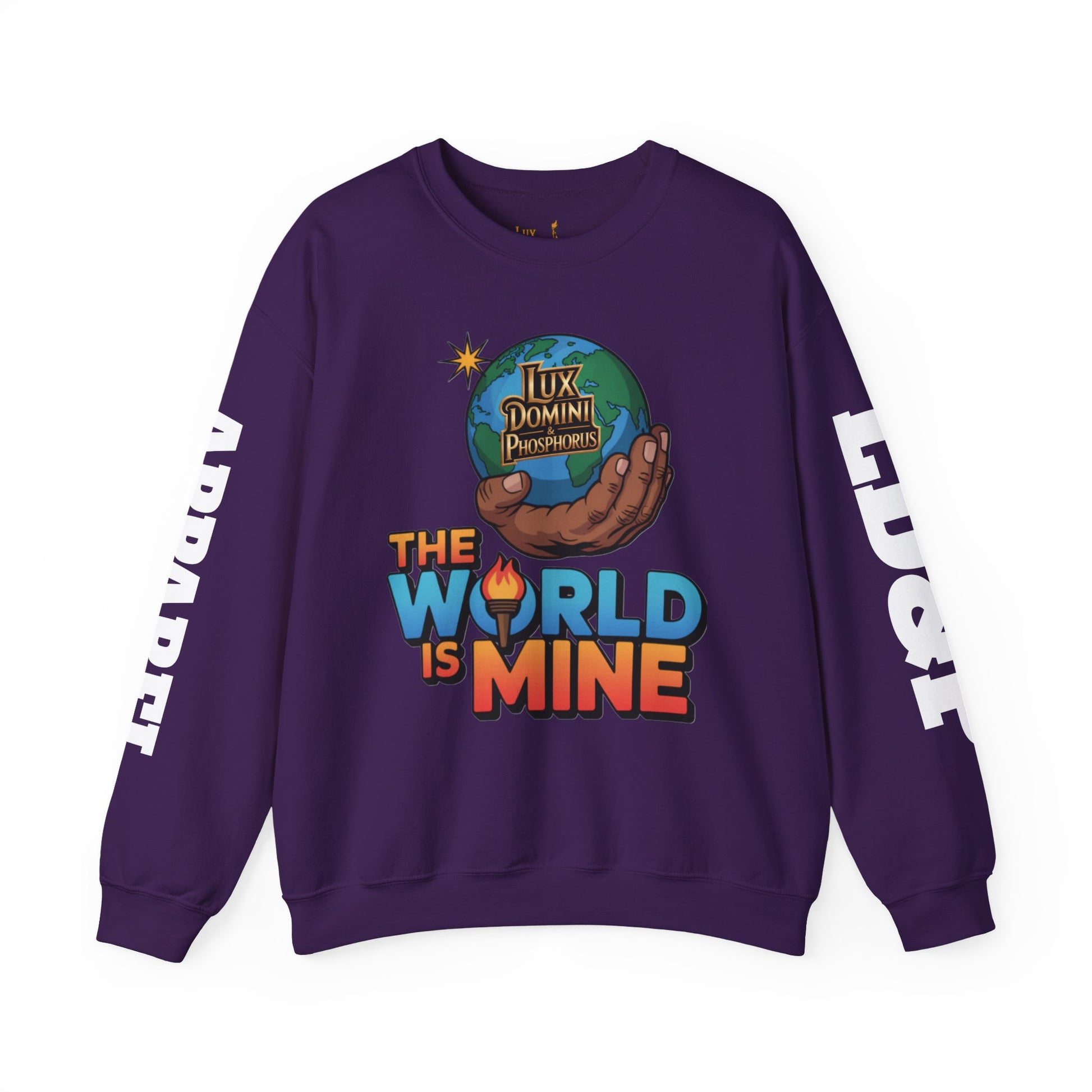 Graphic Sweatshirt - The World Is Mine LD&P APPAREL Design