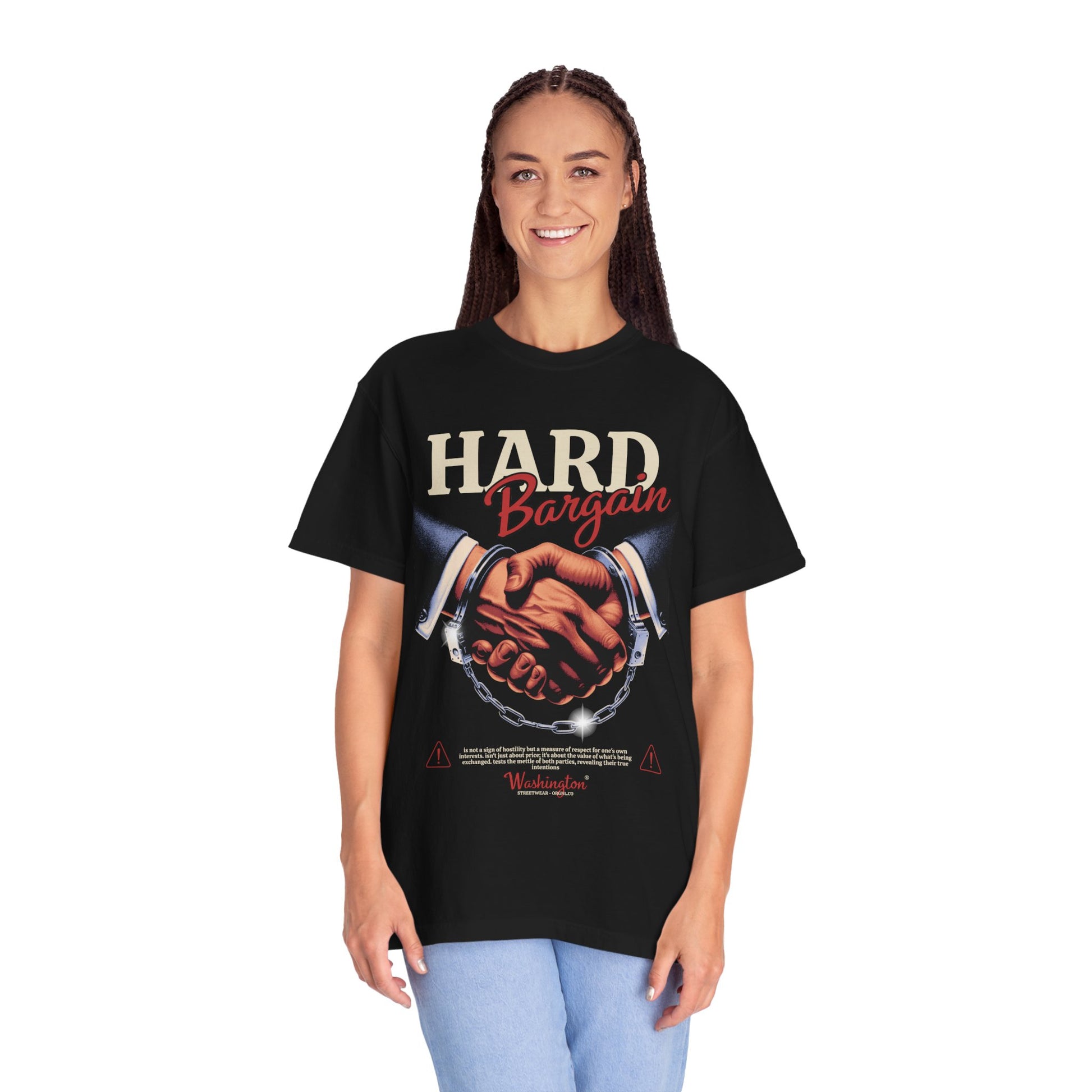 Garment-Dyed T-shirt Hard Bargain Graphic Tee