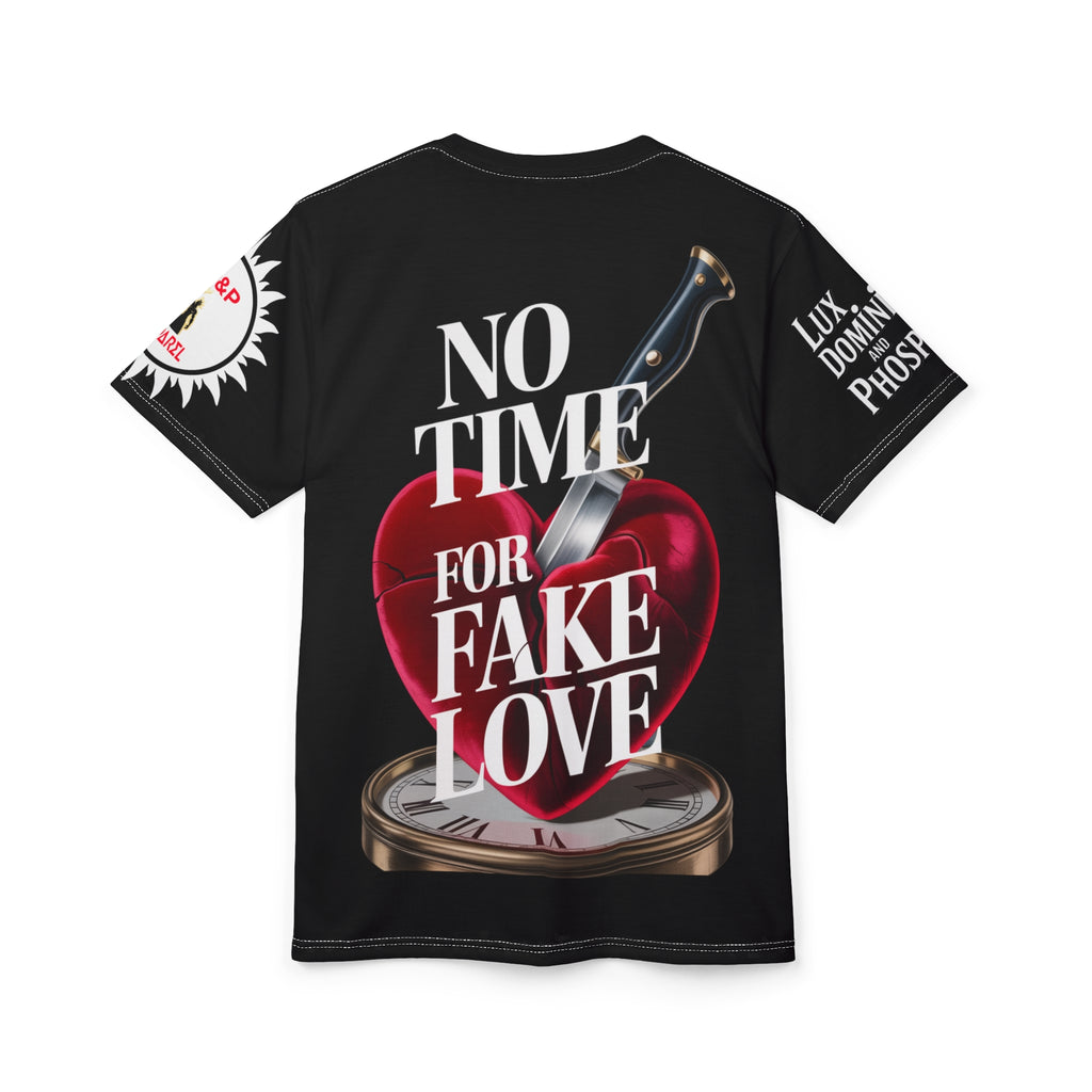 Fake Love Unisex Tee - Lux Domini and Phosphorus LD&P Apparel Design