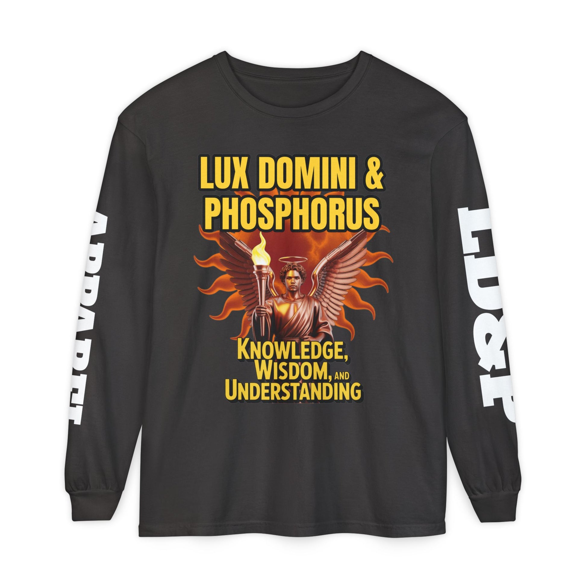 Long Sleeve T-Shirt LD&P Apparel Knowledge Wisdom Understanding Design