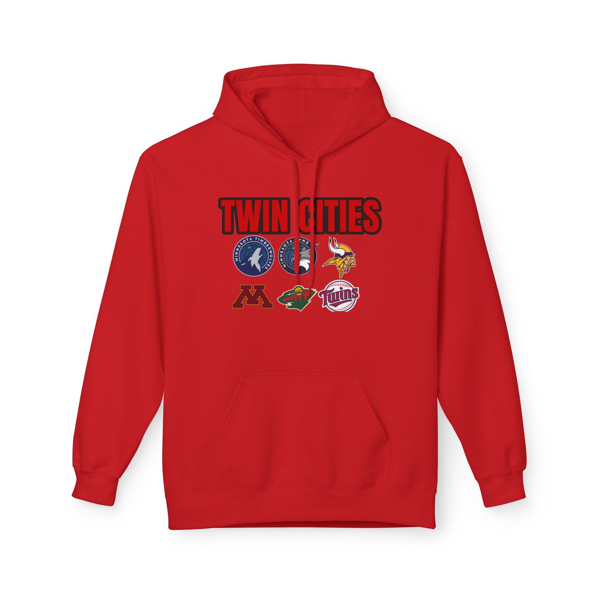 Fleece Hoodie Twin Cities Minneapolis St Paul Design