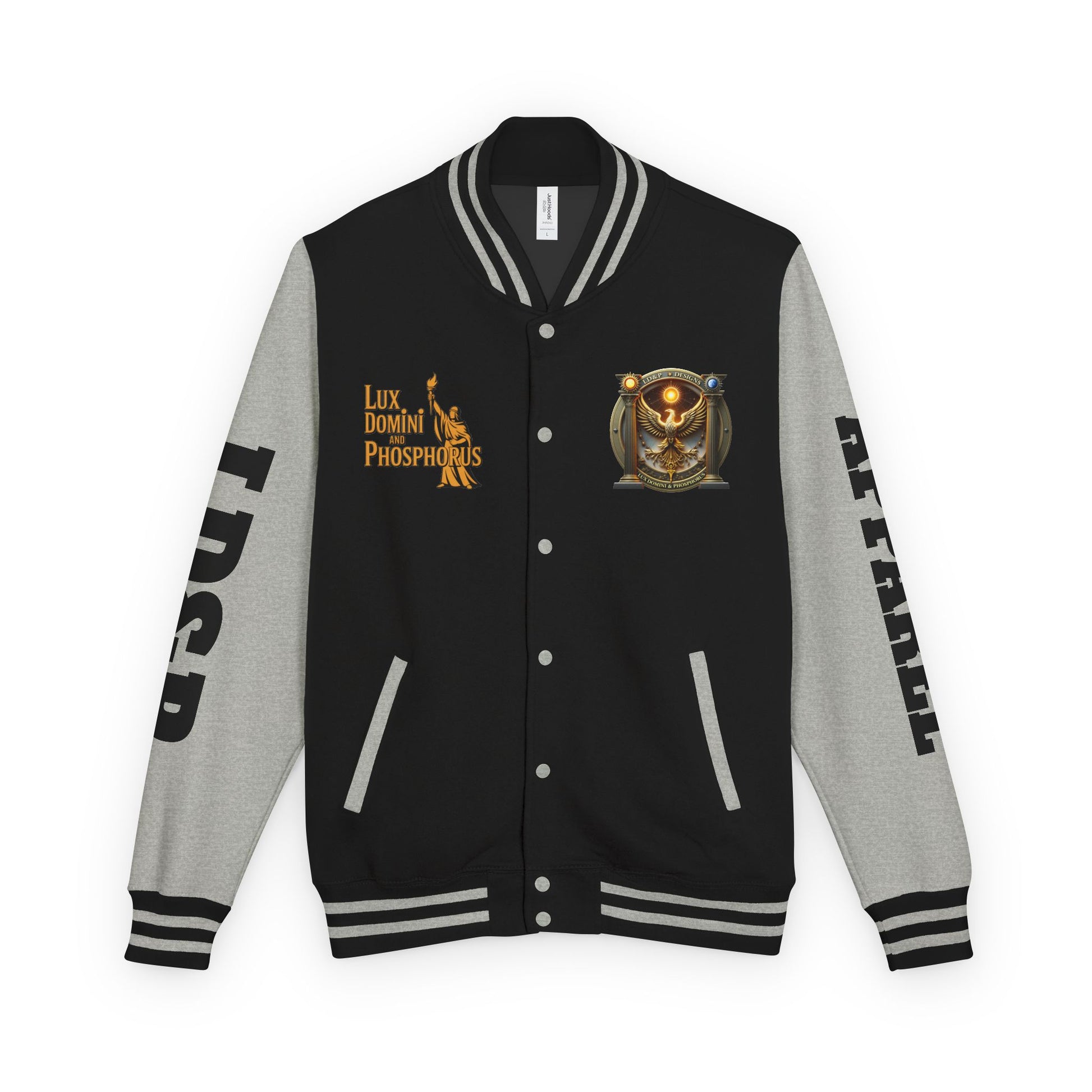Letterman Jacket LD&P APPAREL Logo Design
