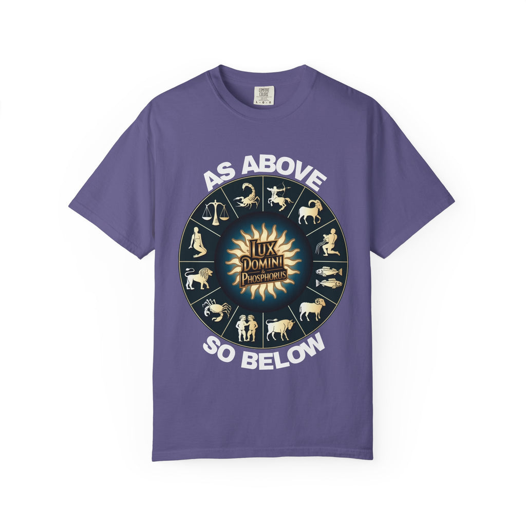 Zodiac Unisex T-Shirt - As above so below design