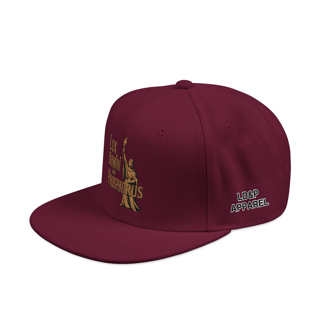 Snapback Cap - LUX DOMINI AND PHOSPHORUS Embroidered Hat