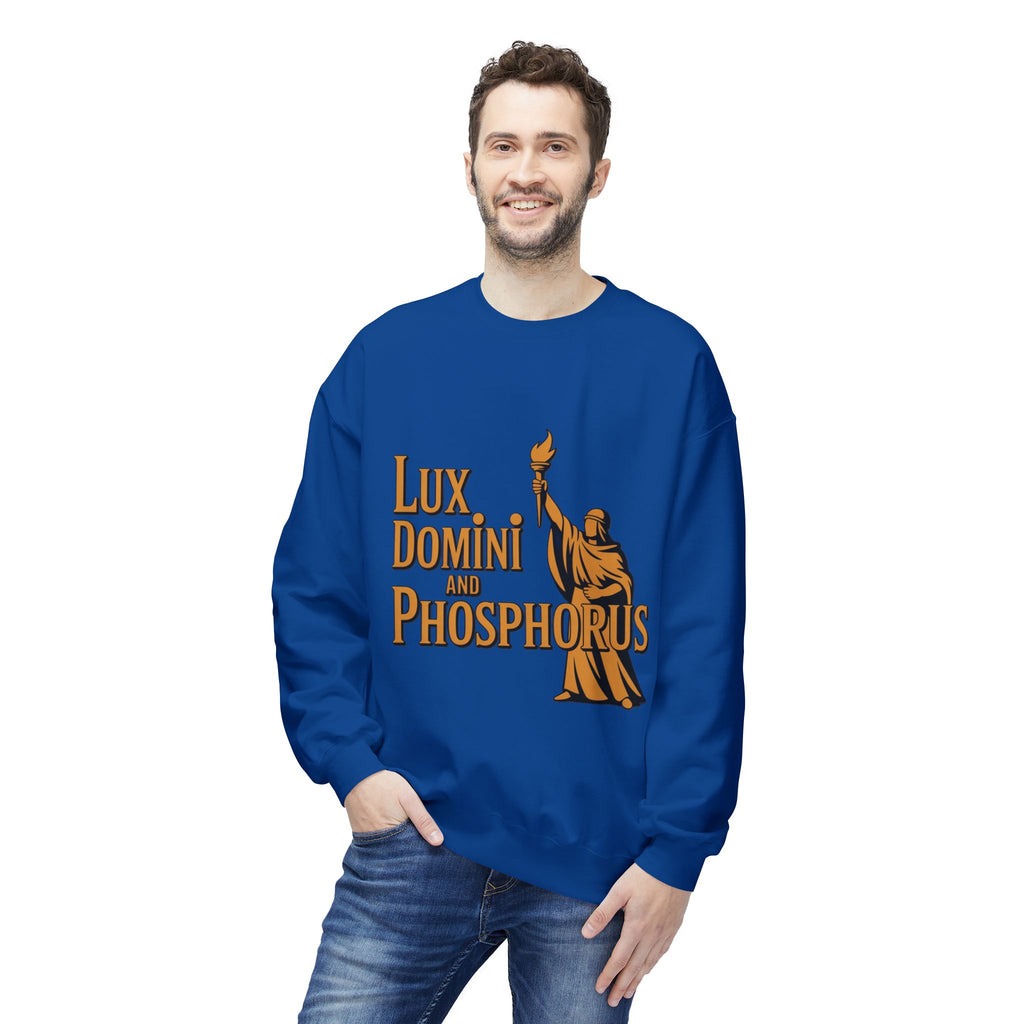 "Lux Domini and Phosphorus" crew-neck sweatshirt