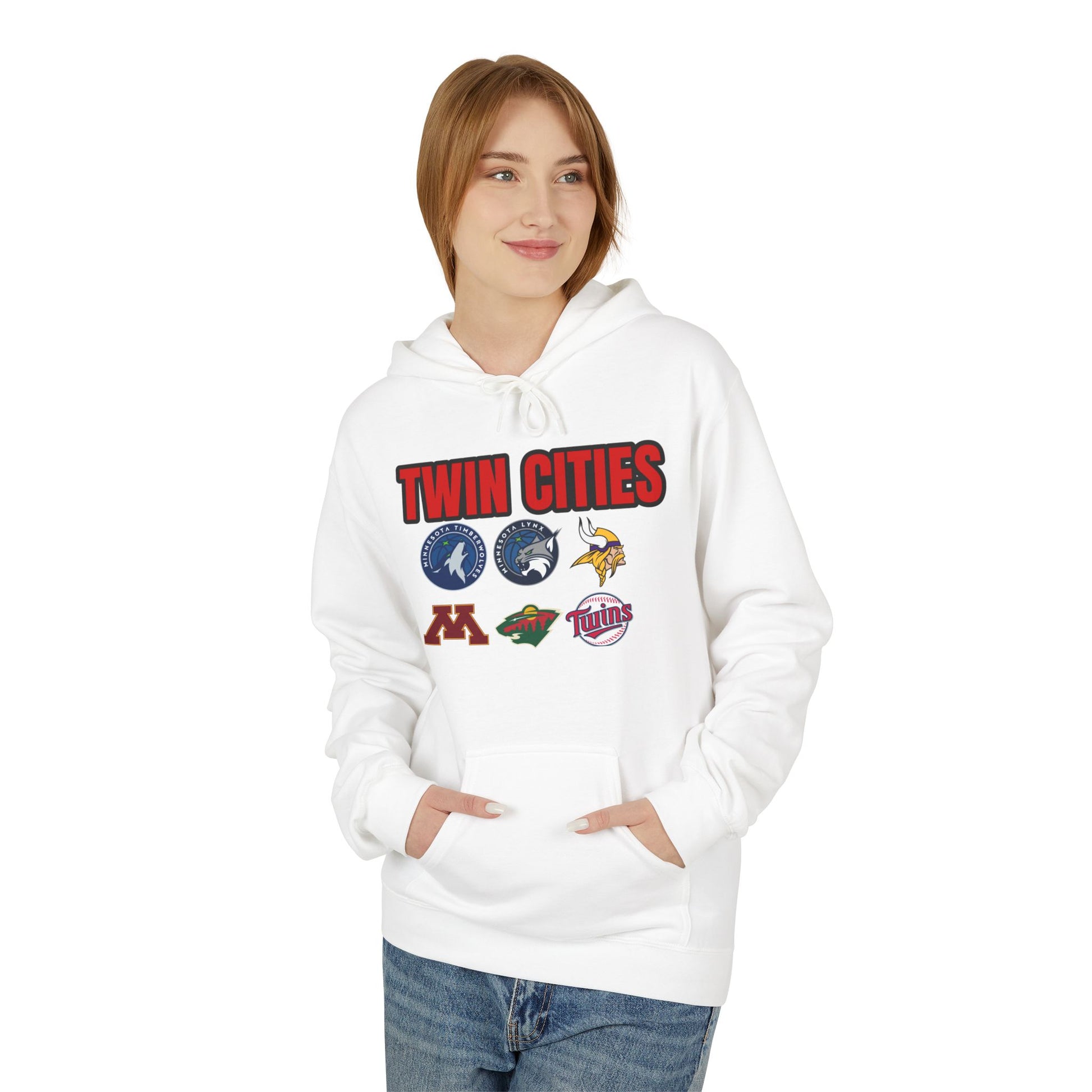 Fleece Hoodie Twin Cities Minneapolis St Paul Design