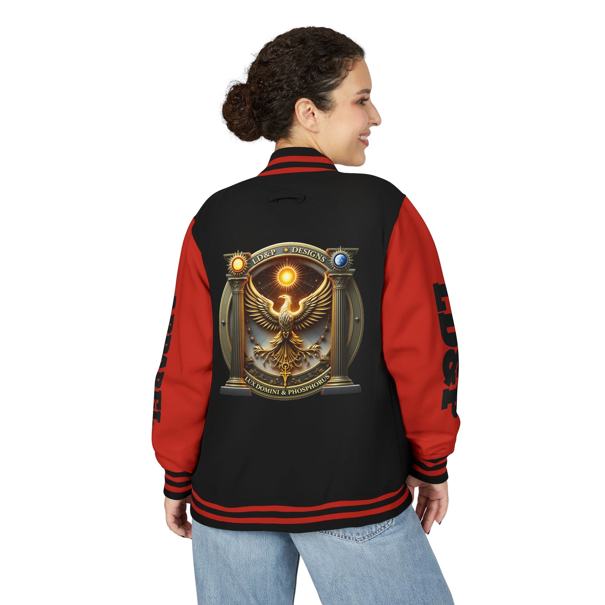 Letterman Jacket LD&P APPAREL Logo Design