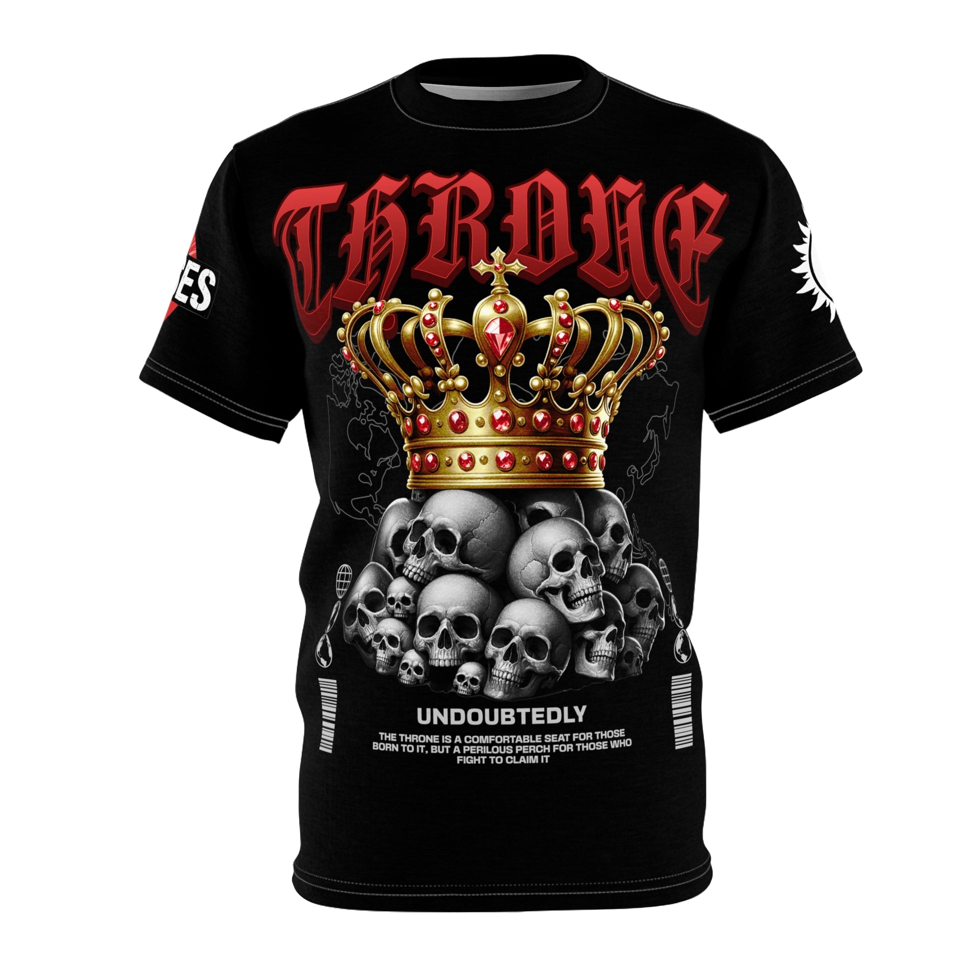 Throne Skull Crown Tee LD&P APPAREL Black