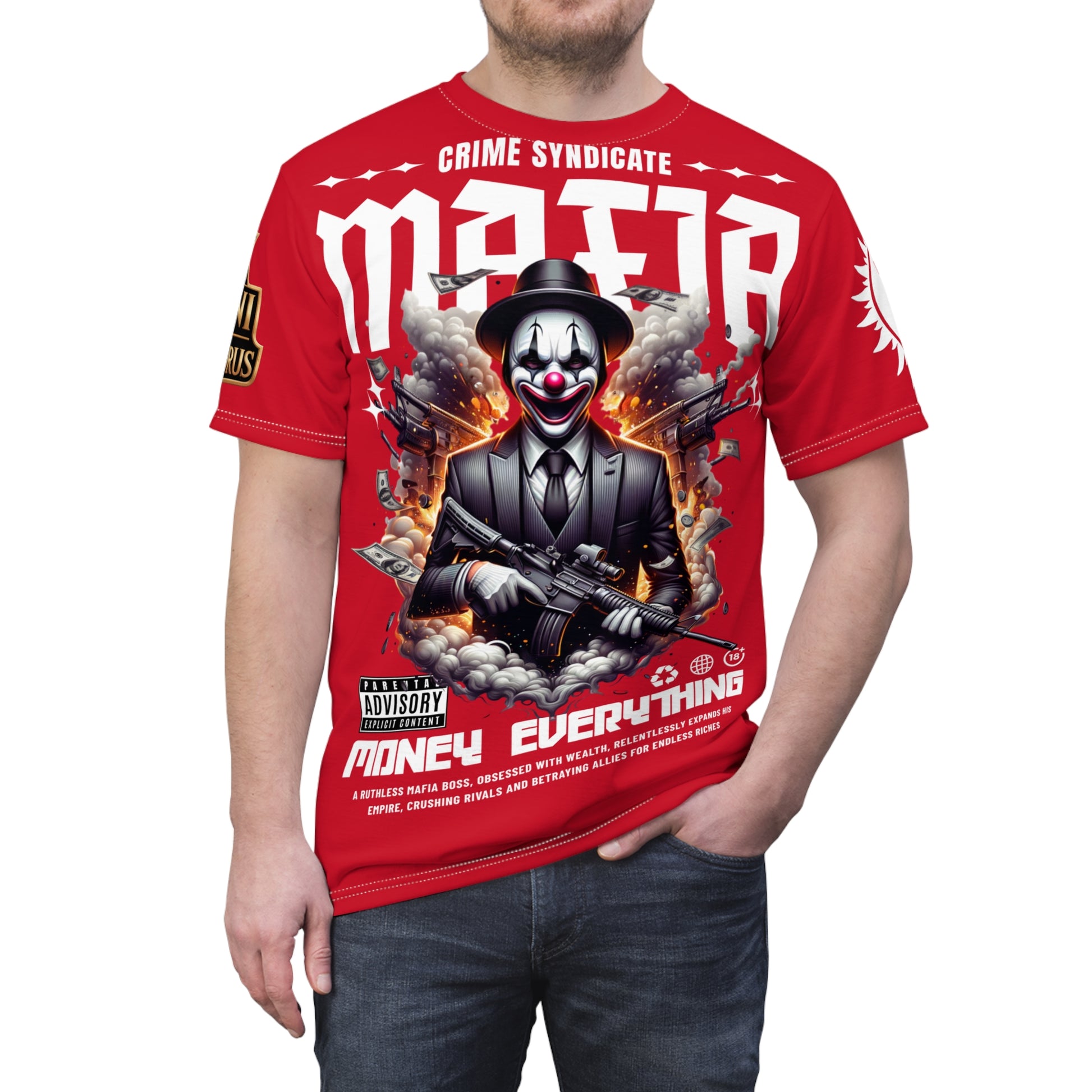 Copy of Mafia Crime Syndicate LD&P APPAREL Graphic Tee RED