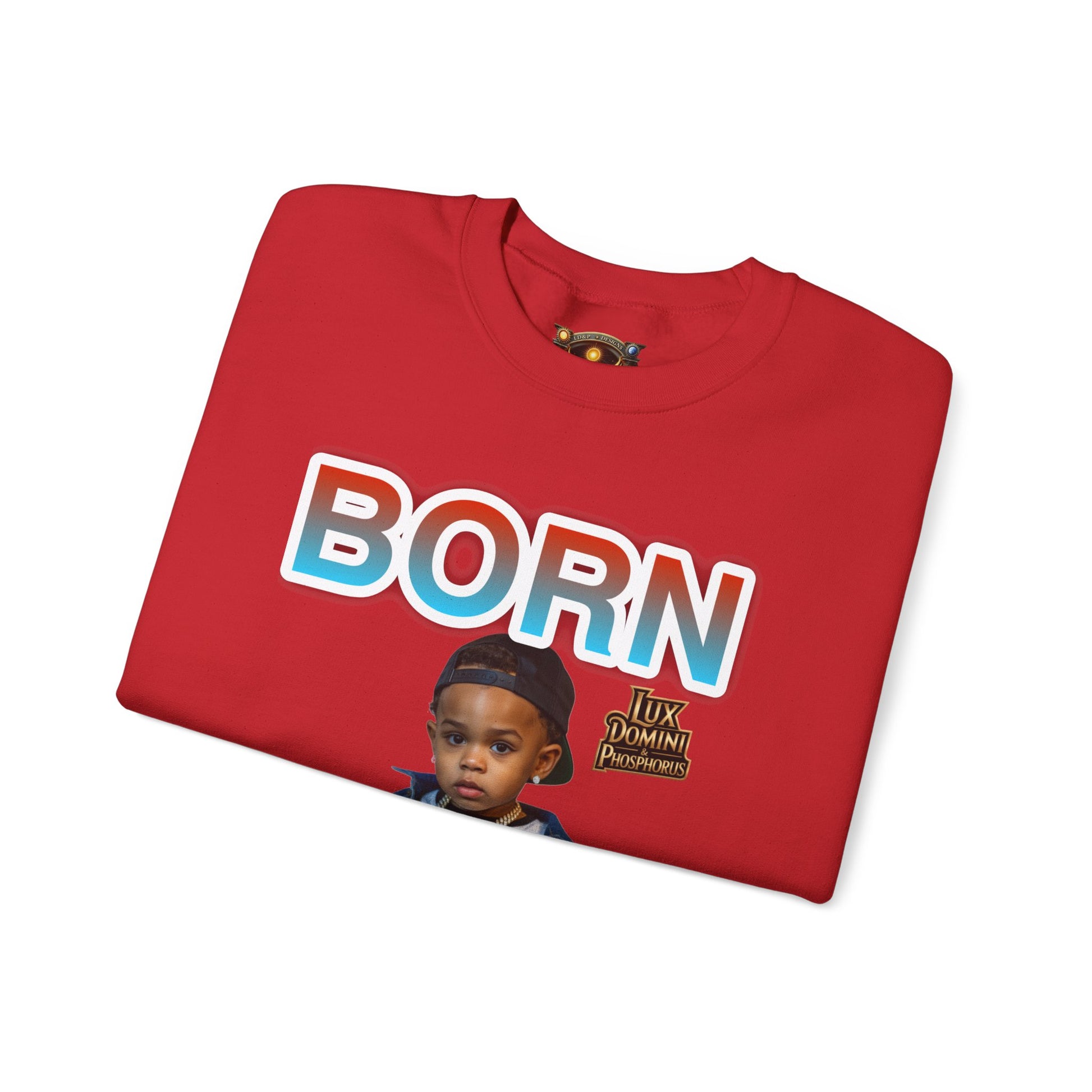 Crewneck Sweatshirt - Born Hustler LD&P Apparel
