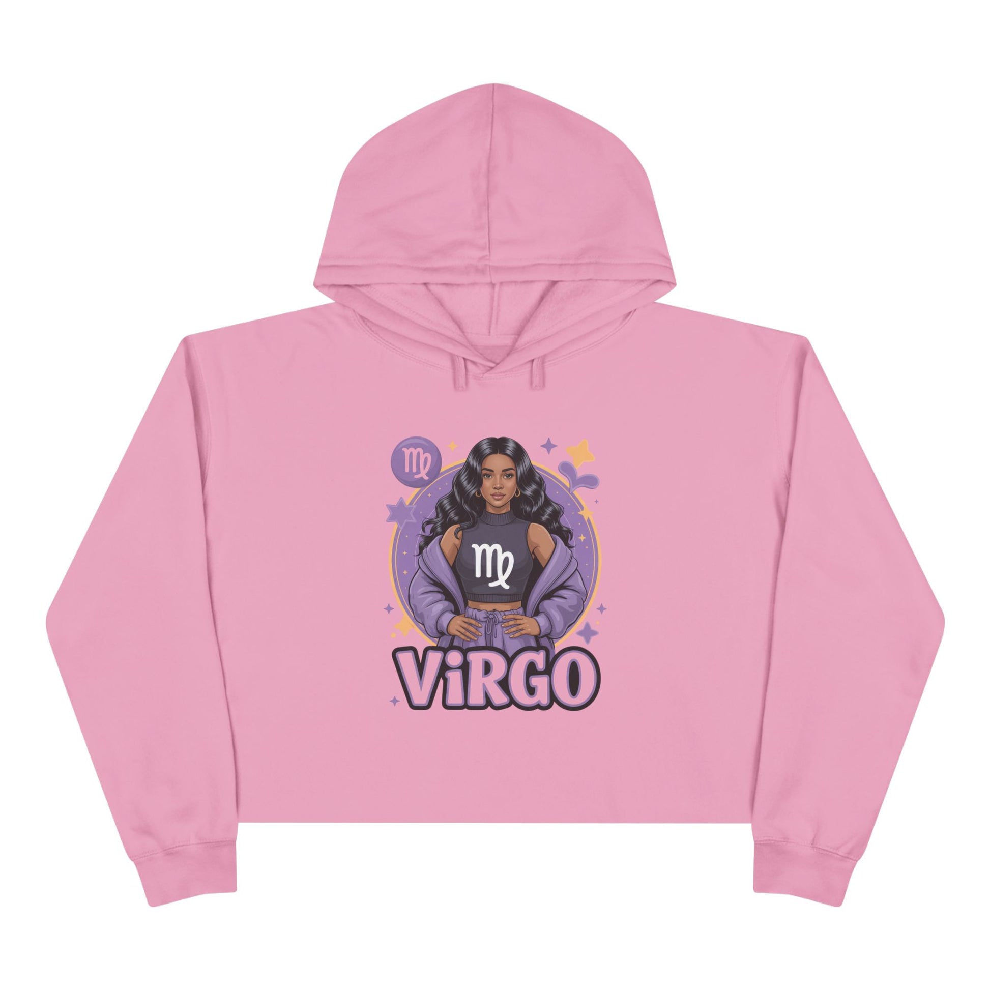 Virgo Zodiac Crop Hoodie