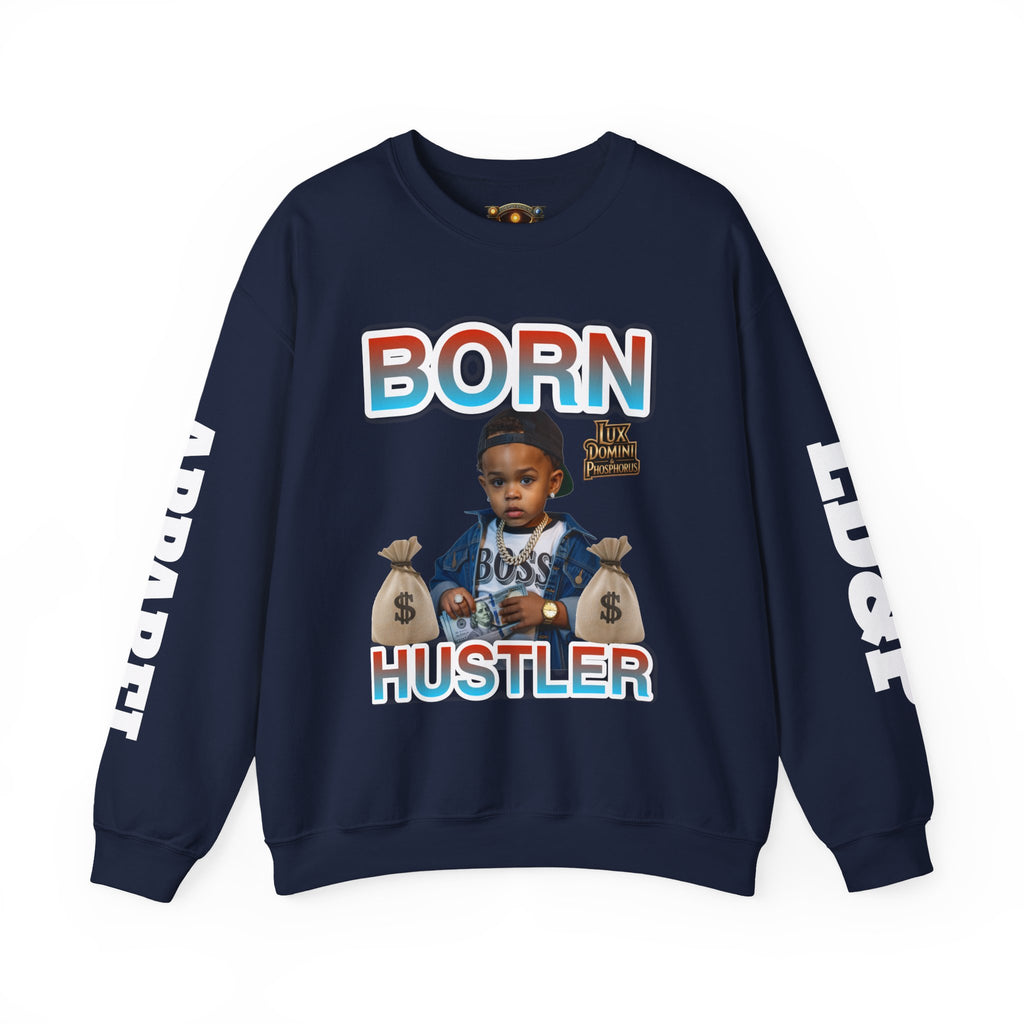 Crewneck Sweatshirt - Born Hustler LD&P Apparel