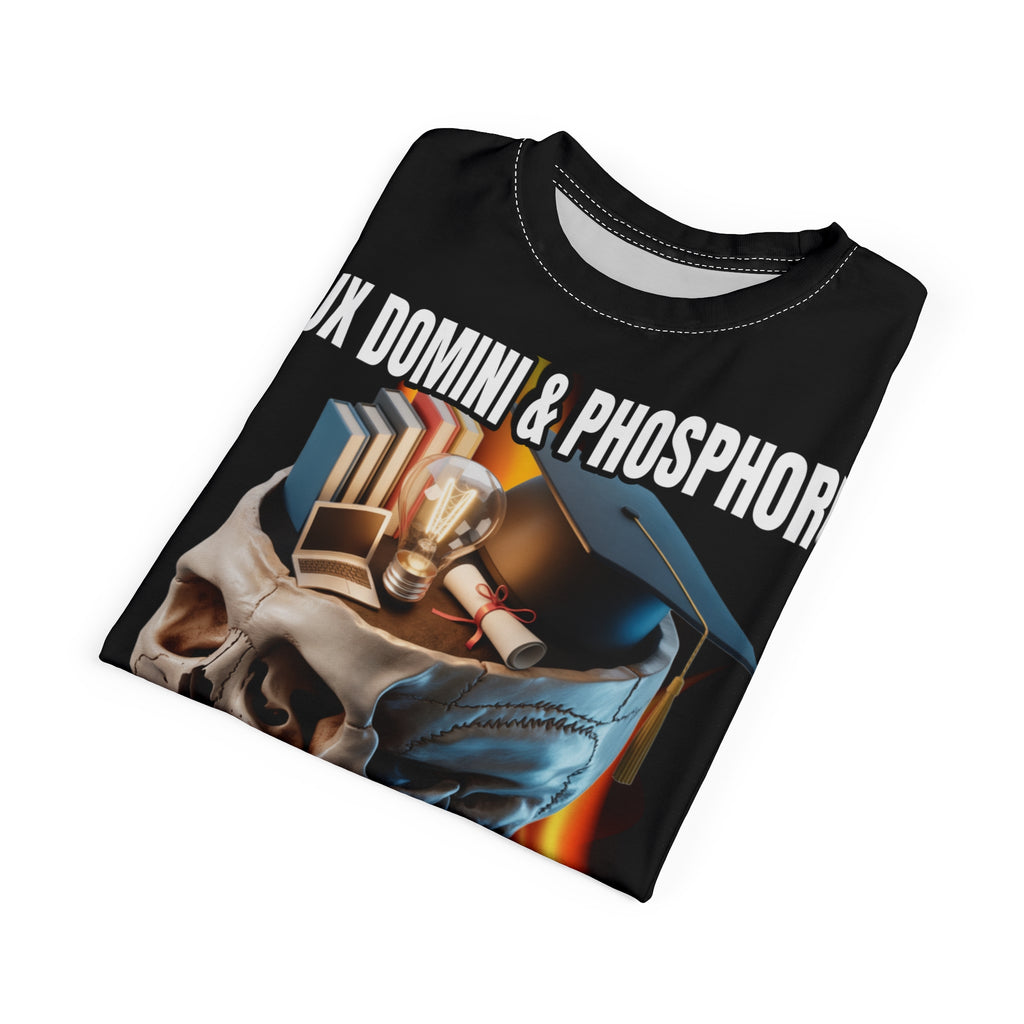 A Wise-Dome Graphic Tee — "Lux Domini & Phosphorus"