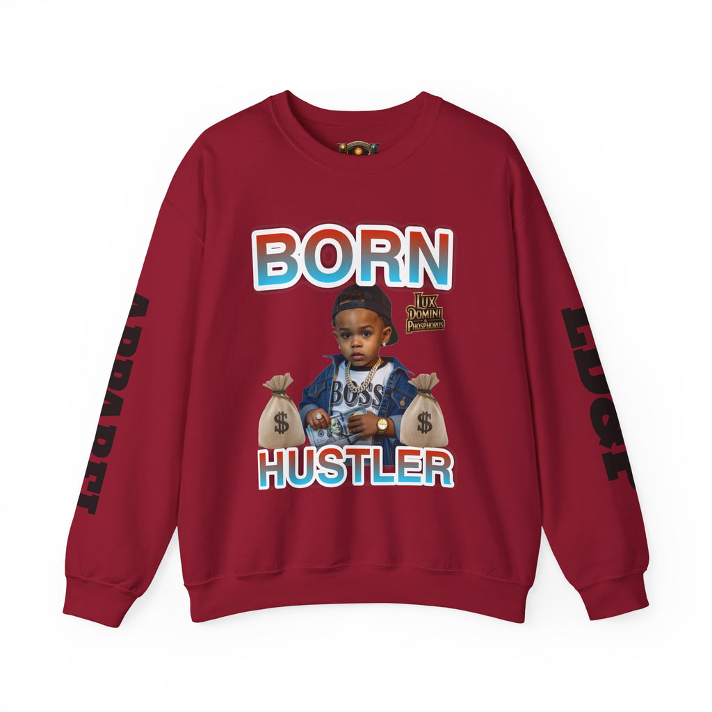 Crewneck Sweatshirt - Born Hustler LD&P Apparel