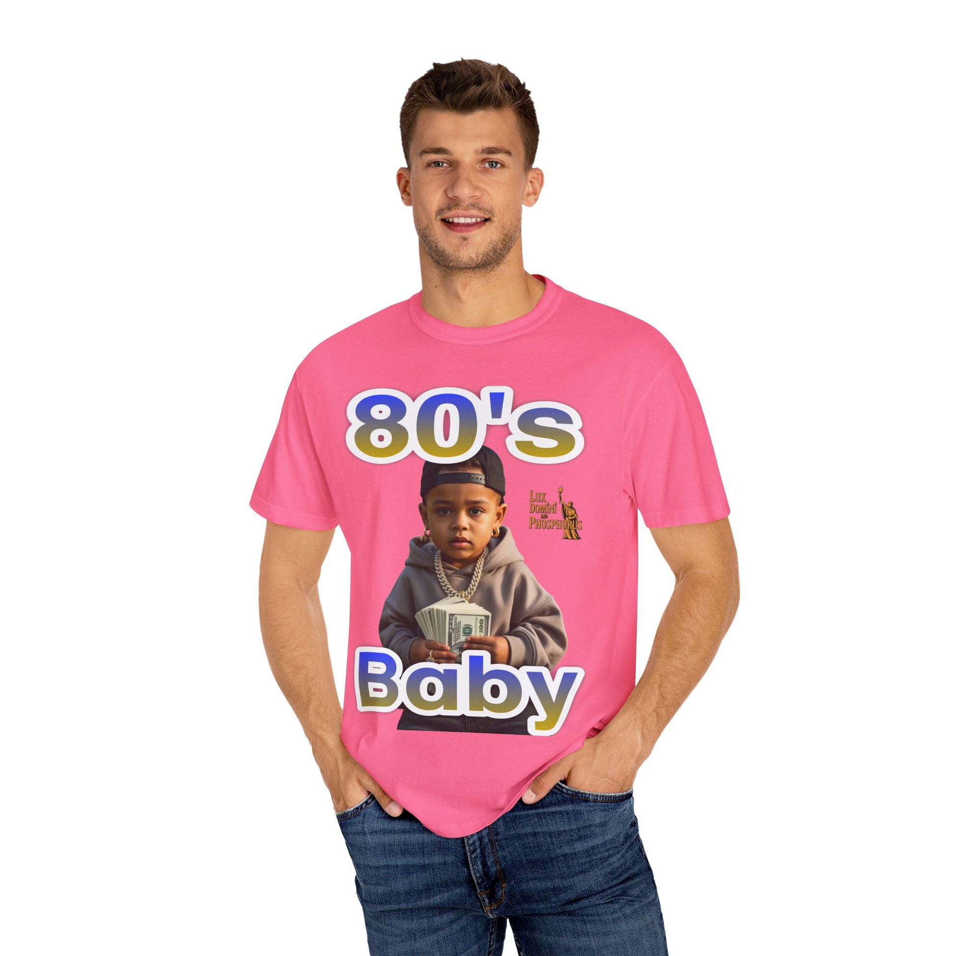 80s Baby Unisex Garment-Dyed T-shirt - LD&P APPAREL