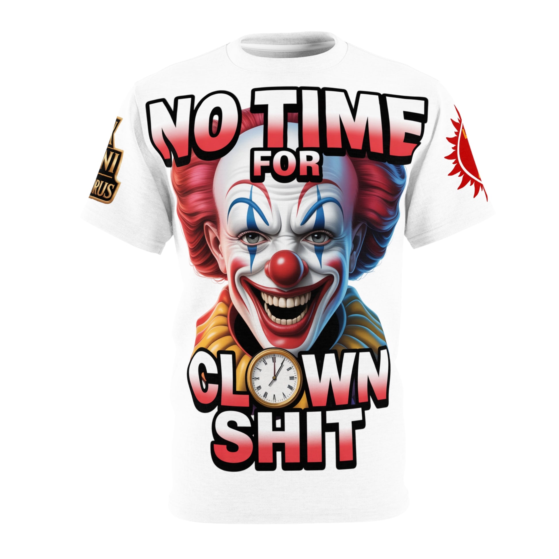 T-Shirt No Time For Clowns Unisex white