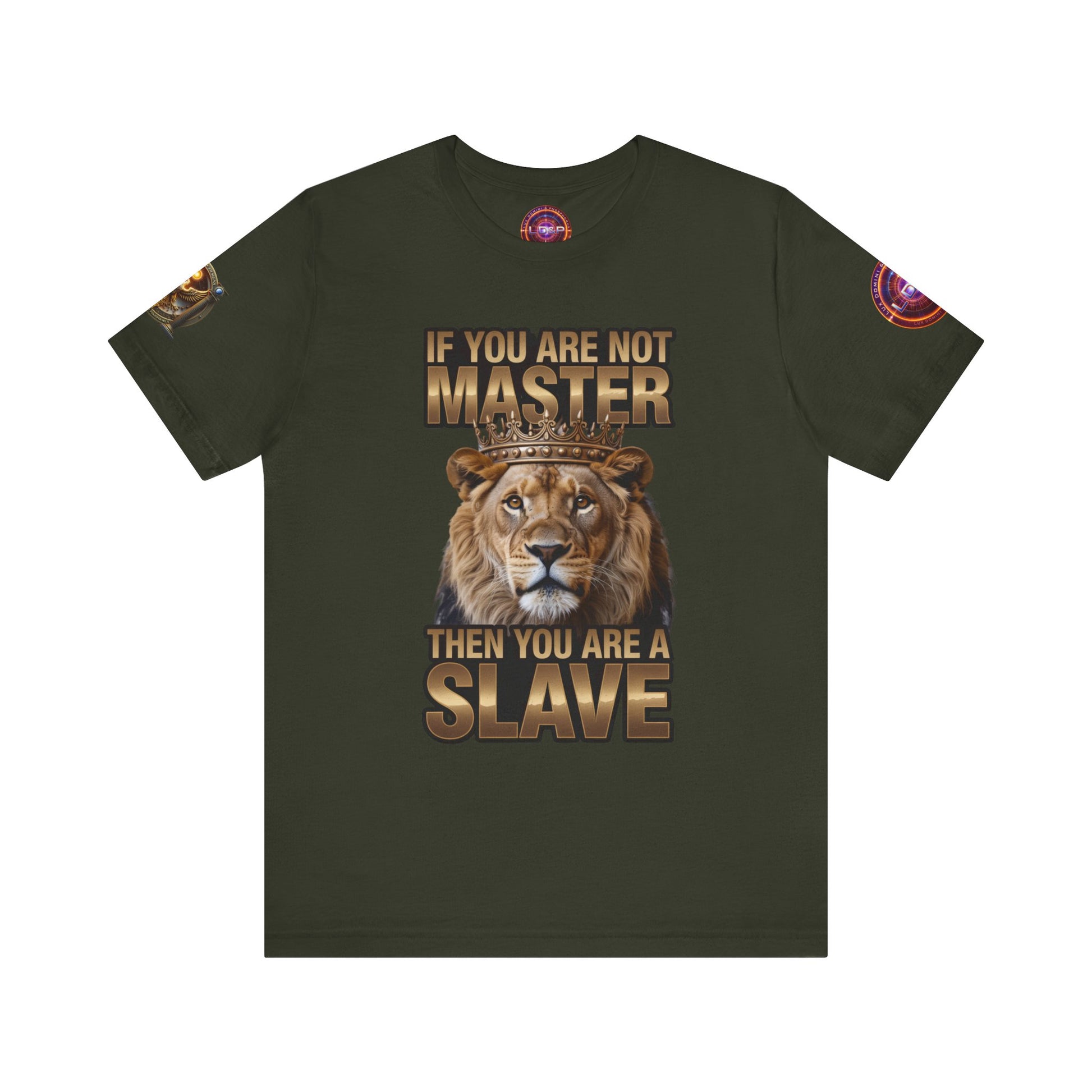 T-Shirt Master or slave LD&amp;P APPAREL Design Unisex Jersey Short Sleeve Tee