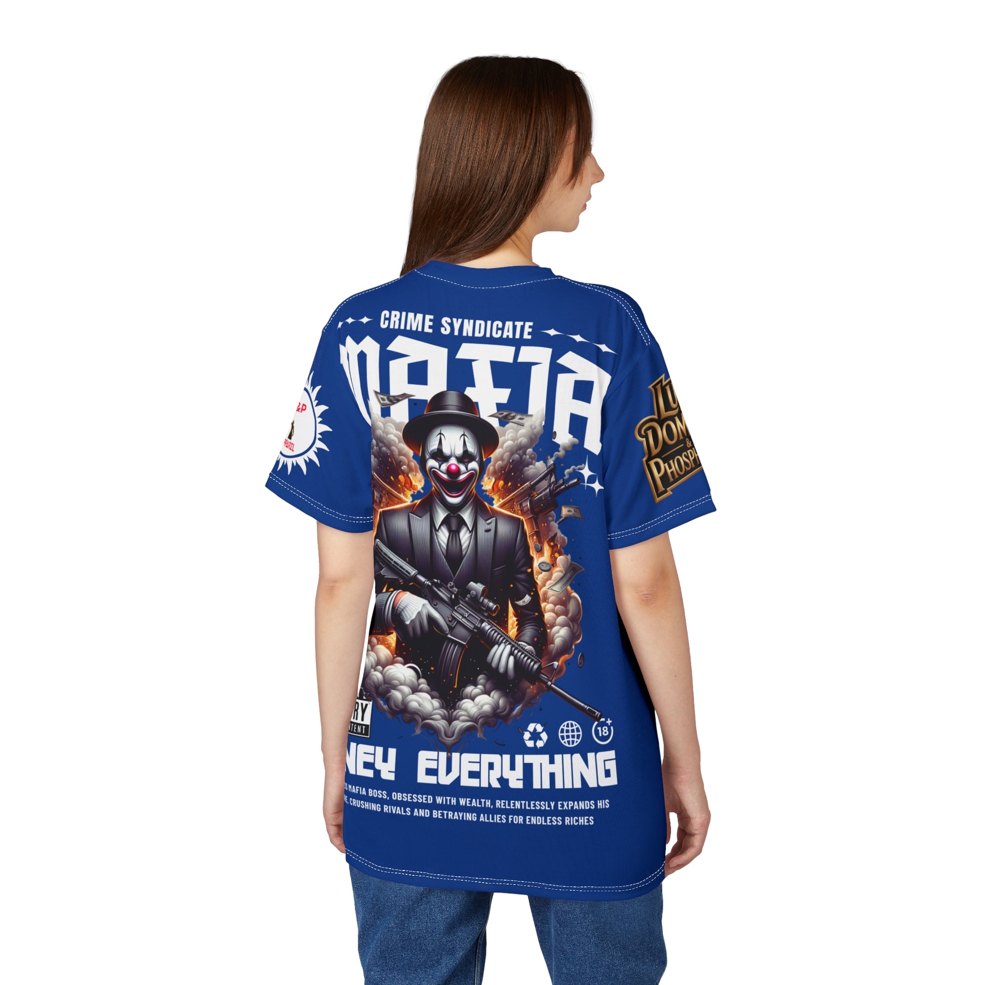 Mafia Crime Syndicate LD&P APPAREL Graphic Tee BLUE