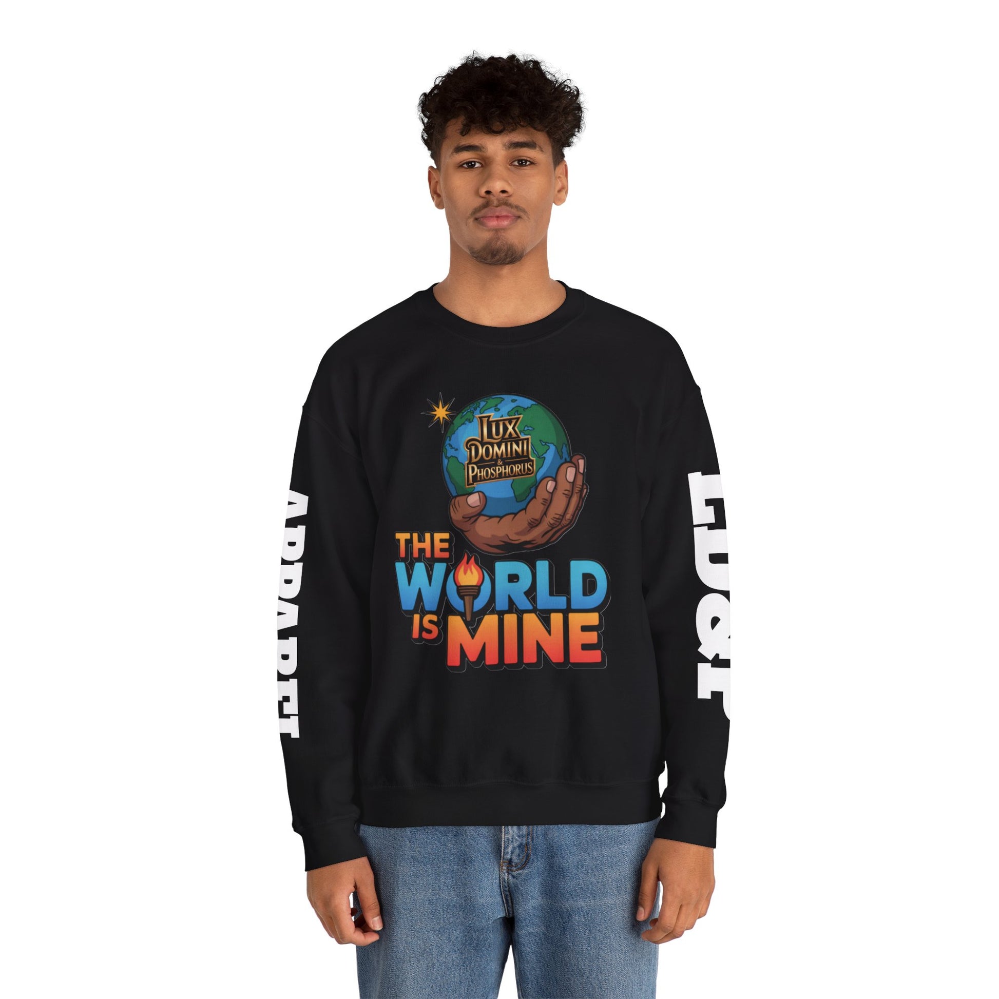 Graphic Sweatshirt - The World Is Mine LD&P APPAREL Design