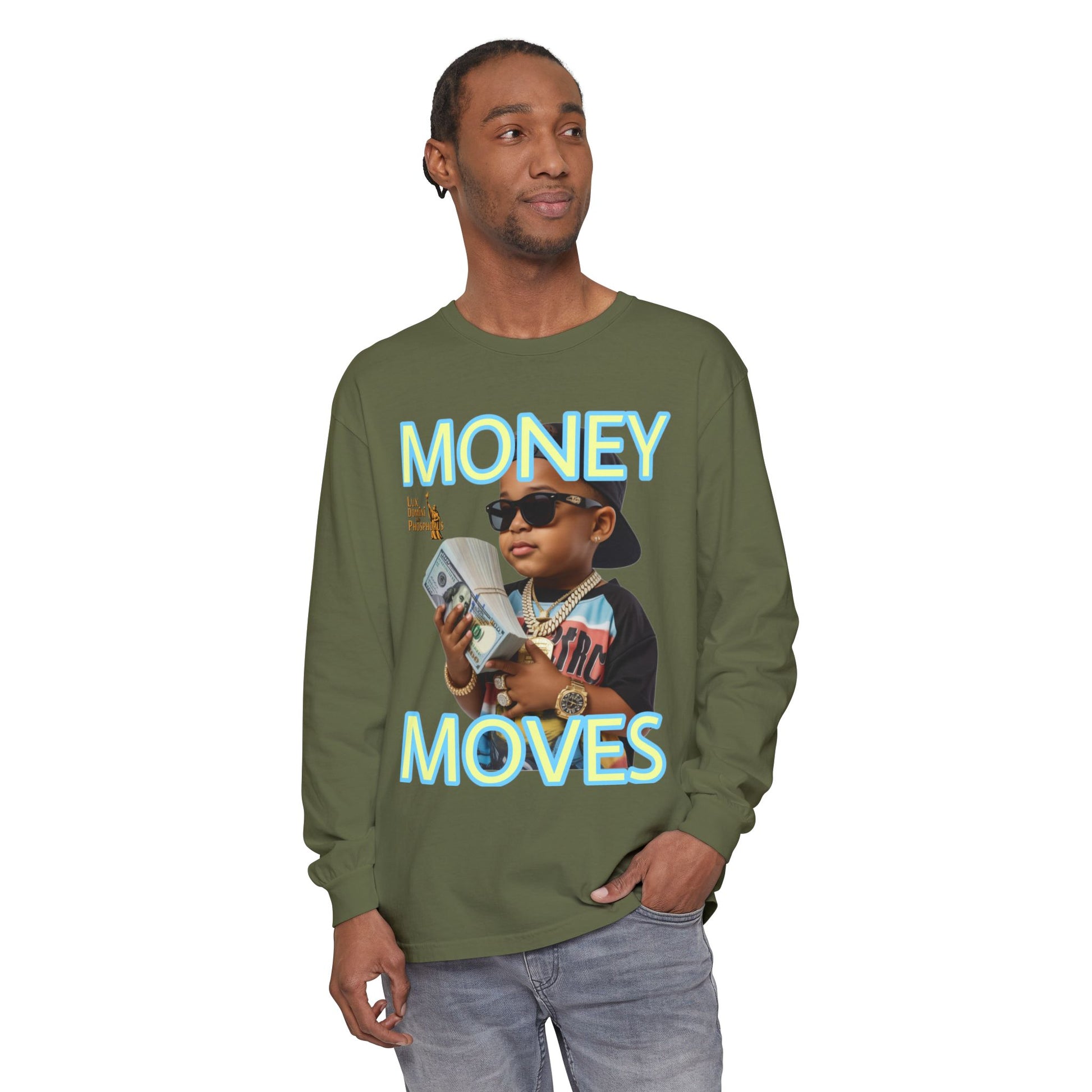 Long Sleeve T-Shirt - Money Moves LD&P APPAREL