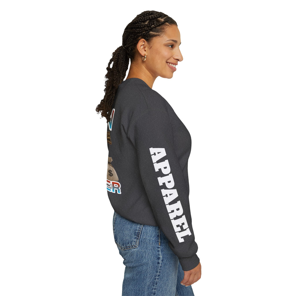 Crewneck Sweatshirt - Born Hustler LD&P Apparel