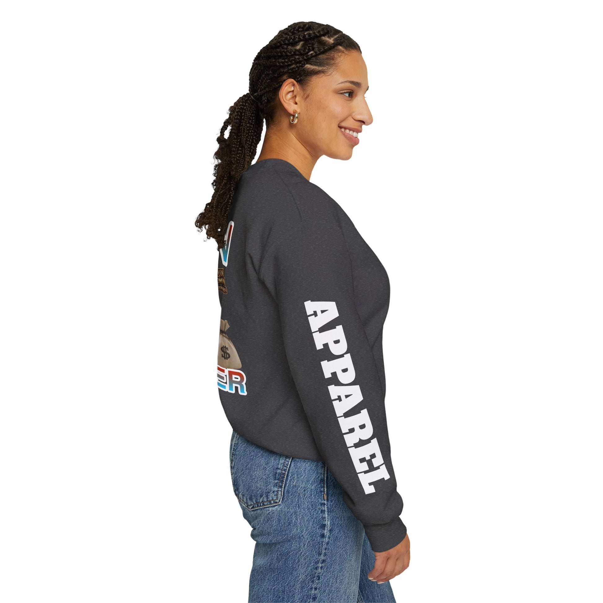 Crewneck Sweatshirt - Born Hustler LD&P Apparel