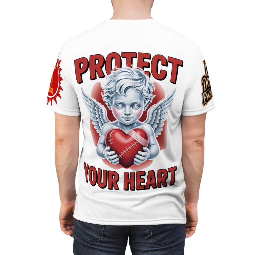 White Unisex Tee - 'protect your heart' LD&P Apparel Design