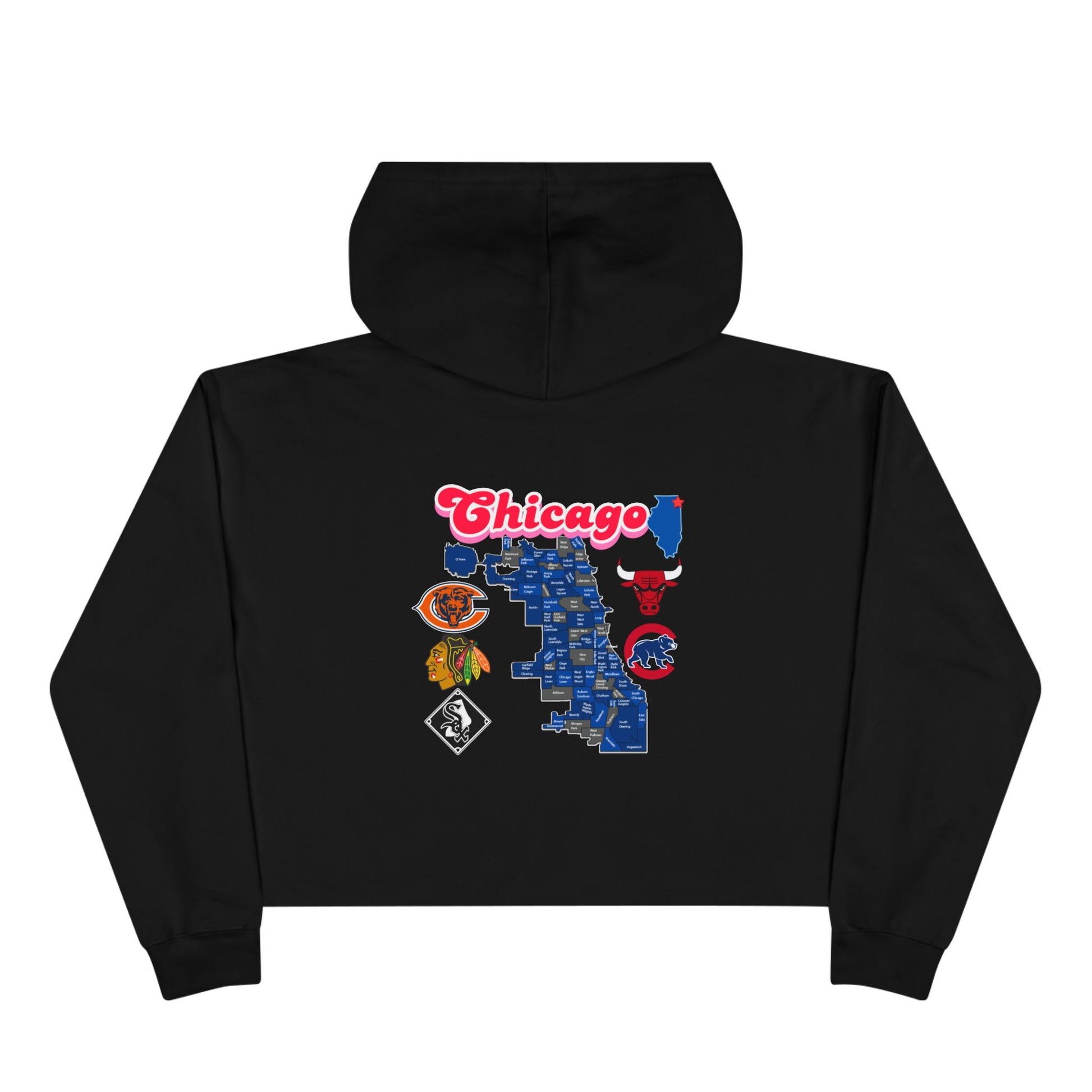 Chicago Crop Hoodie