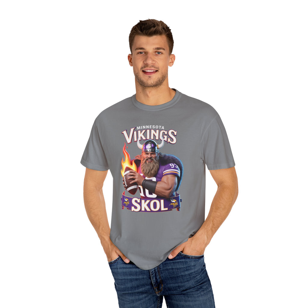 T-Shirt - Minnesota Vikings SKOL Unisex Garment-Dyed Tee