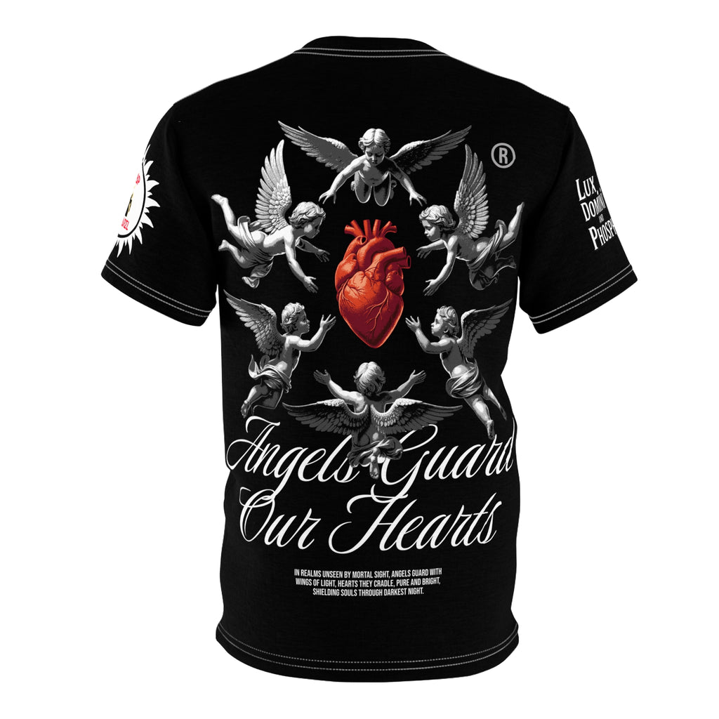 Angels Guard Our Hearts Tee LD&P APPAREL BLACK