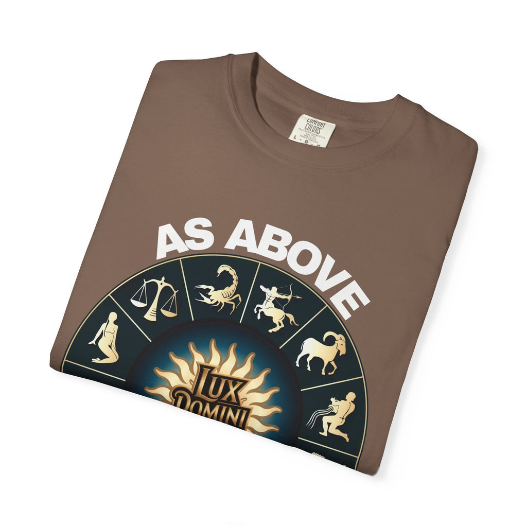Zodiac Unisex T-Shirt - As above so below design