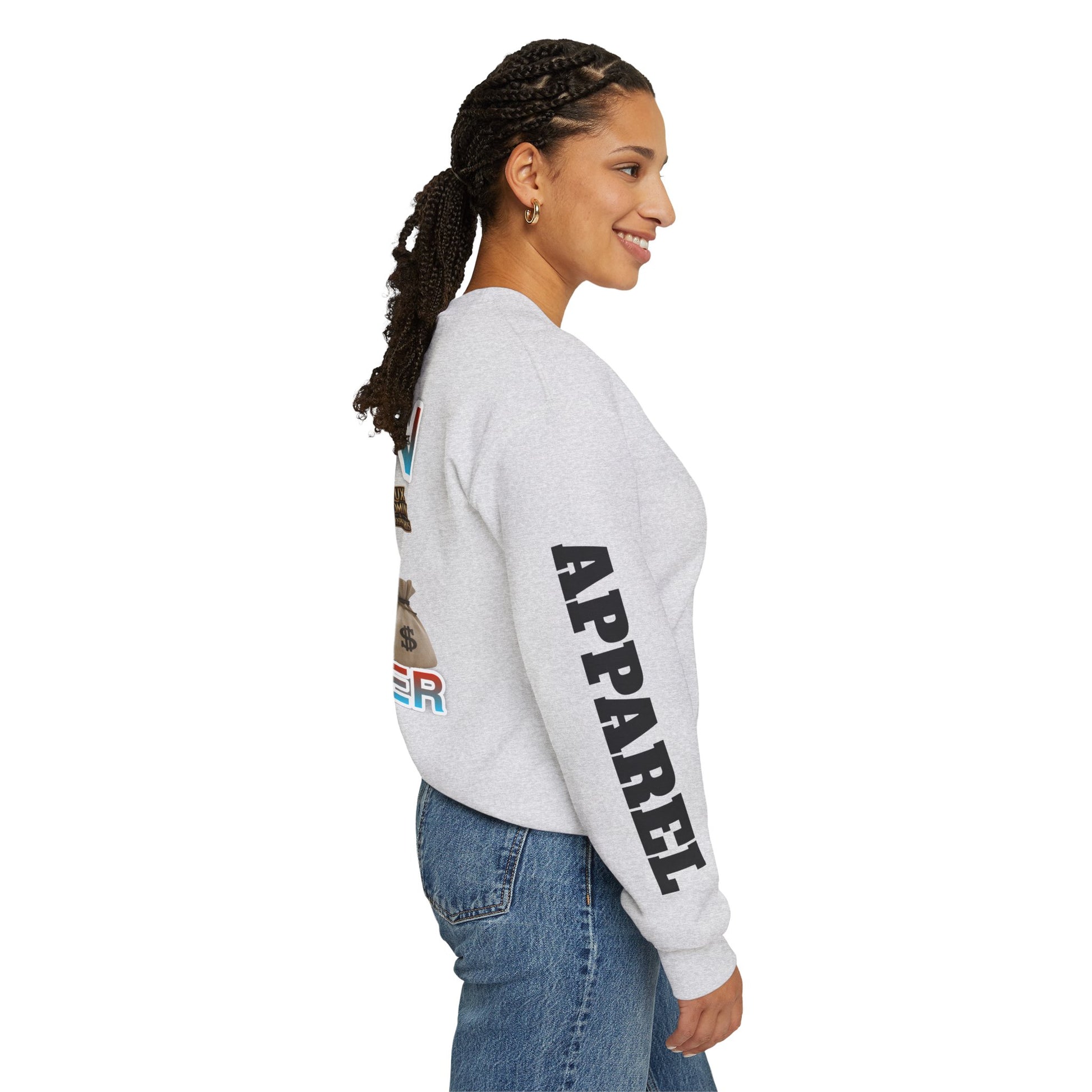Crewneck Sweatshirt - Born Hustler LD&P Apparel