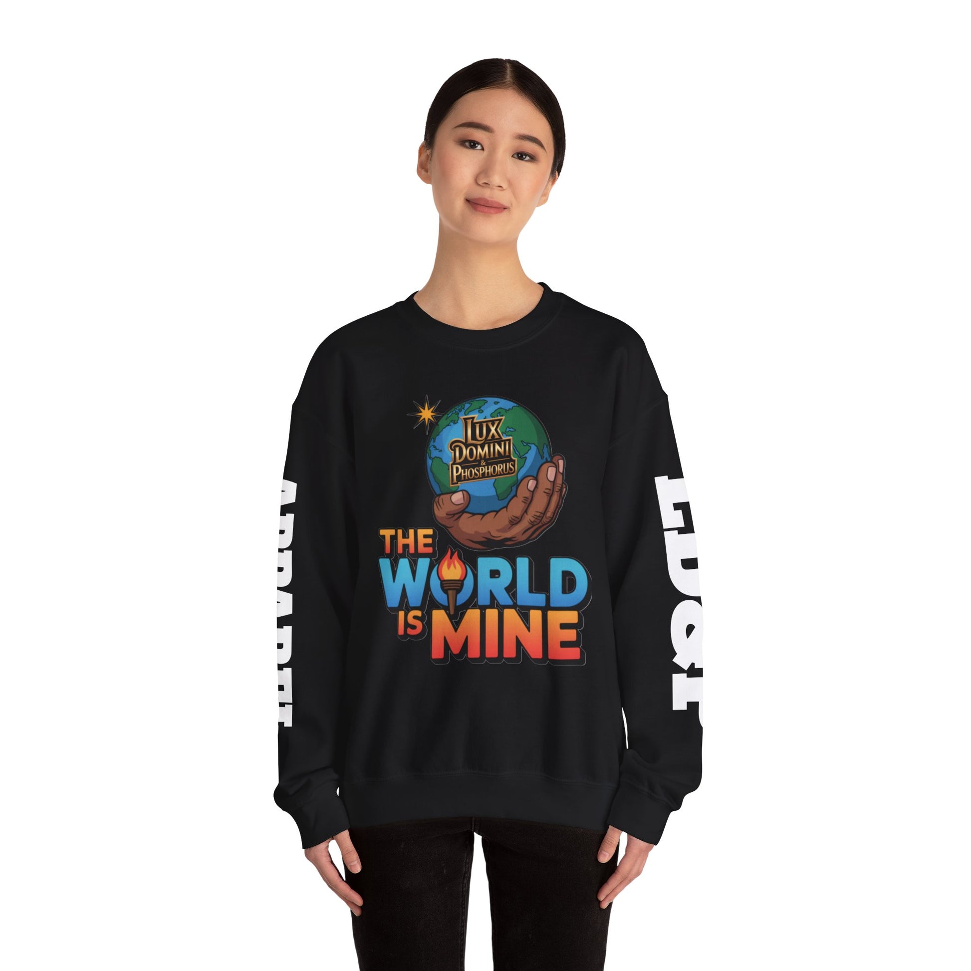 Graphic Sweatshirt - The World Is Mine LD&P APPAREL Design