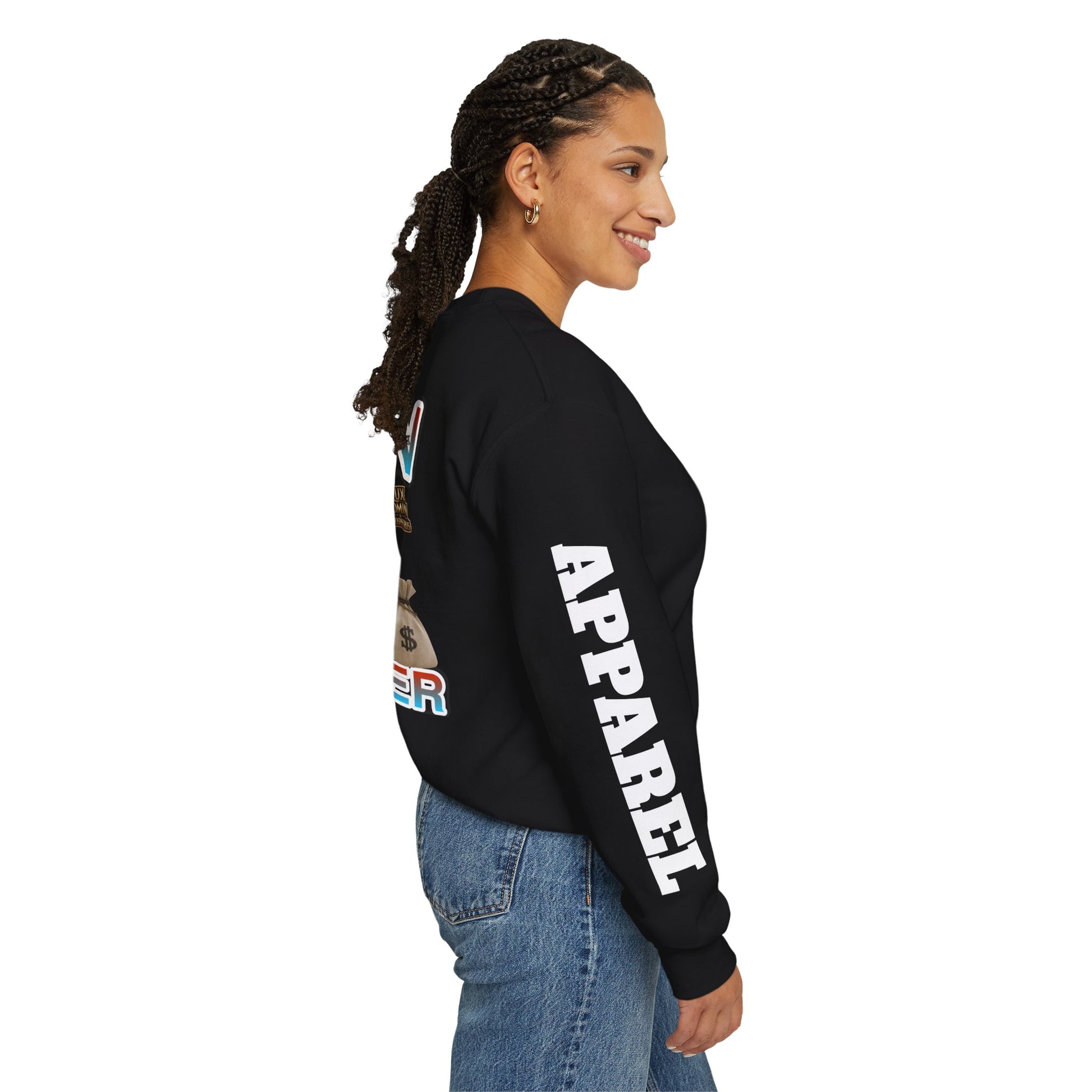 Crewneck Sweatshirt - Born Hustler LD&P Apparel