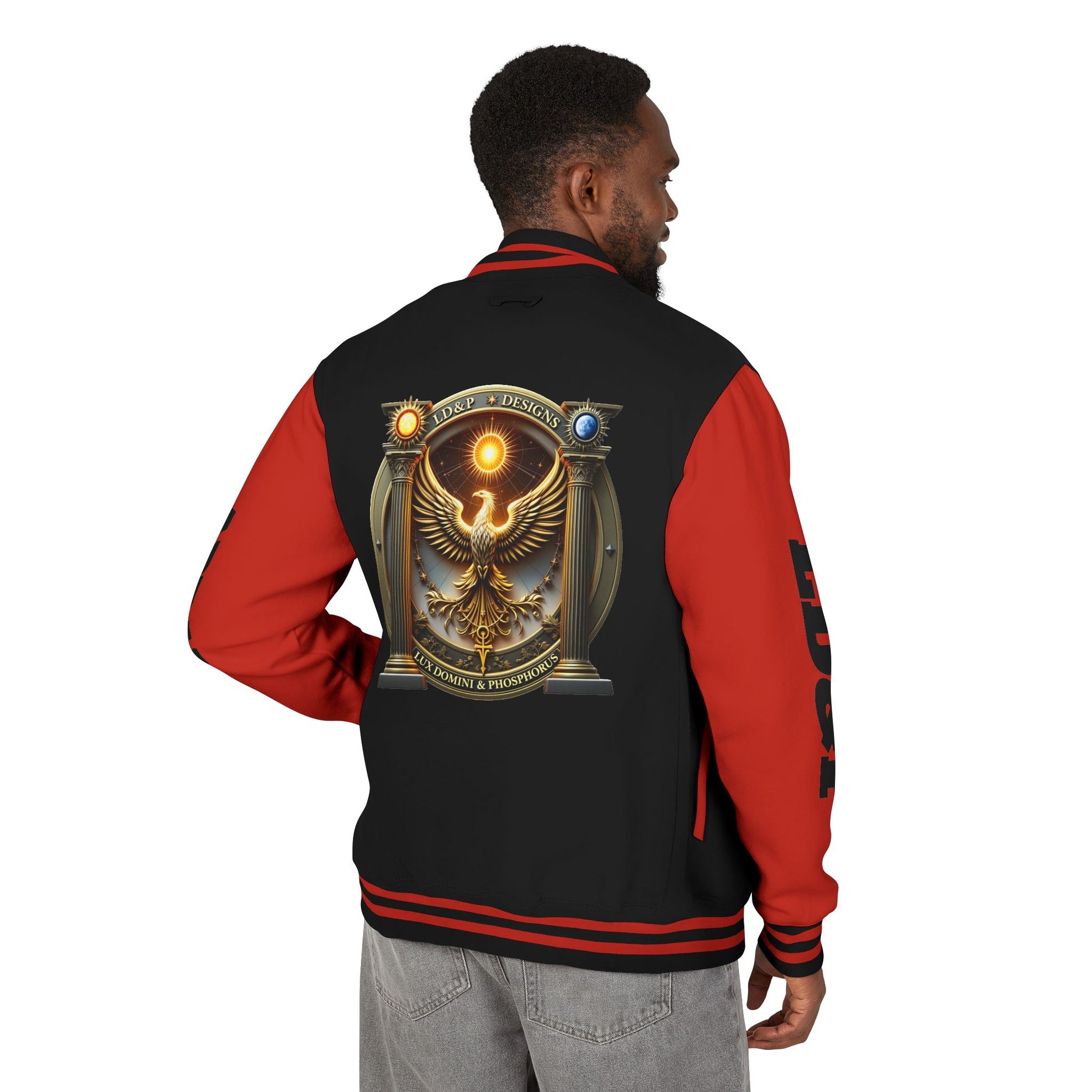 Letterman Jacket LD&P APPAREL Logo Design