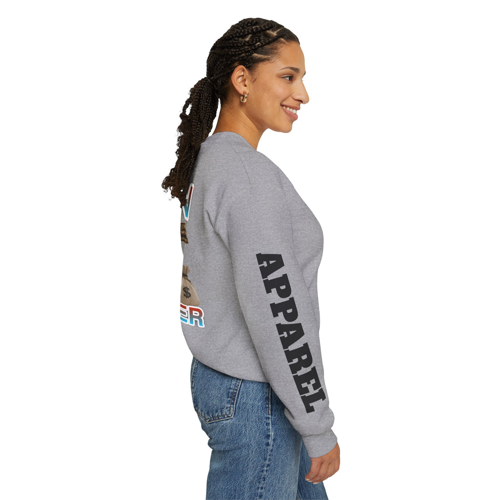 Crewneck Sweatshirt - Born Hustler LD&P Apparel