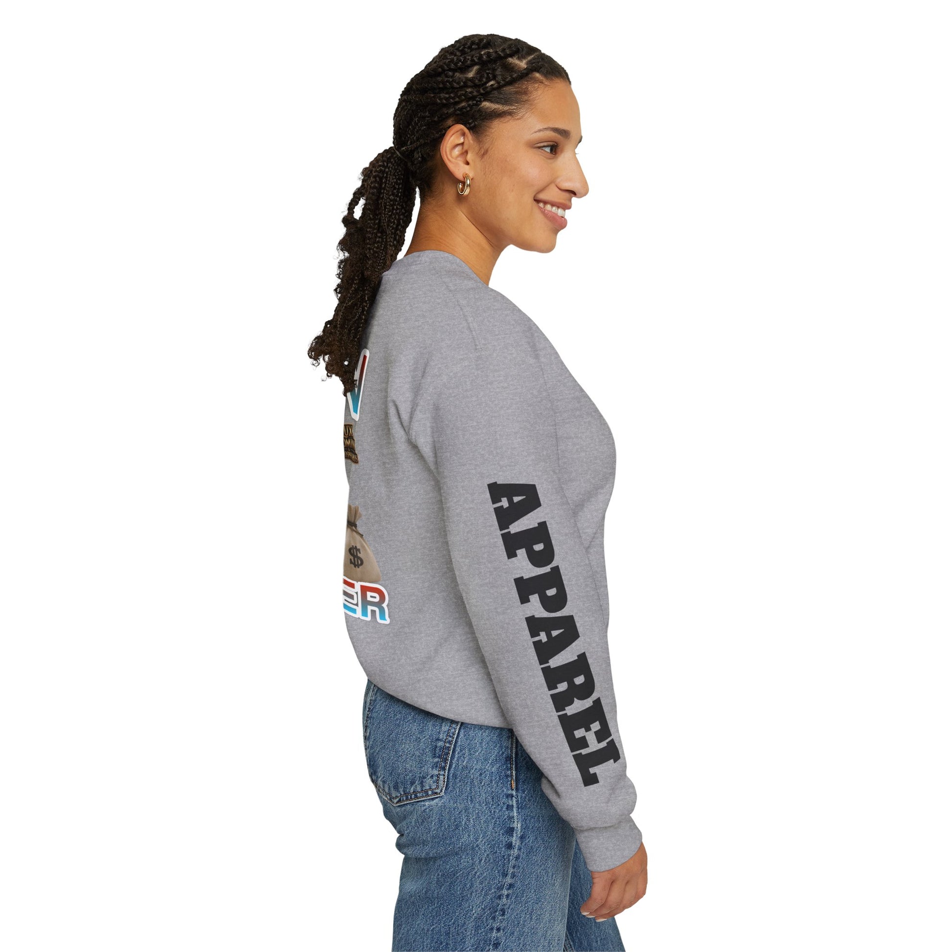 Crewneck Sweatshirt - Born Hustler LD&P Apparel