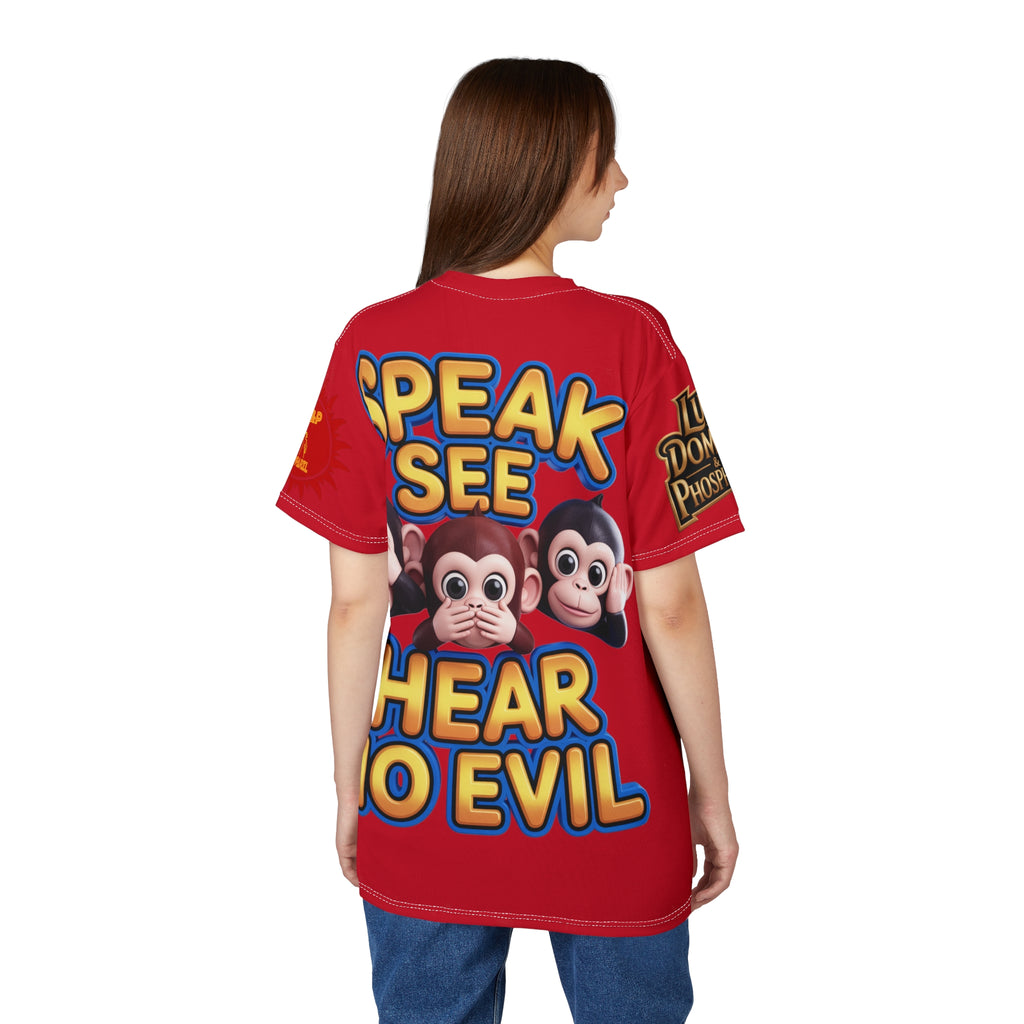 T-Shirt Speak See Hear No Evil Red
