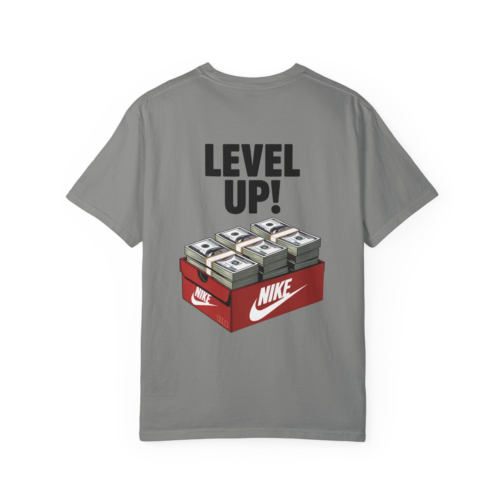 Garment-Dyed T-shirt Level Up Design