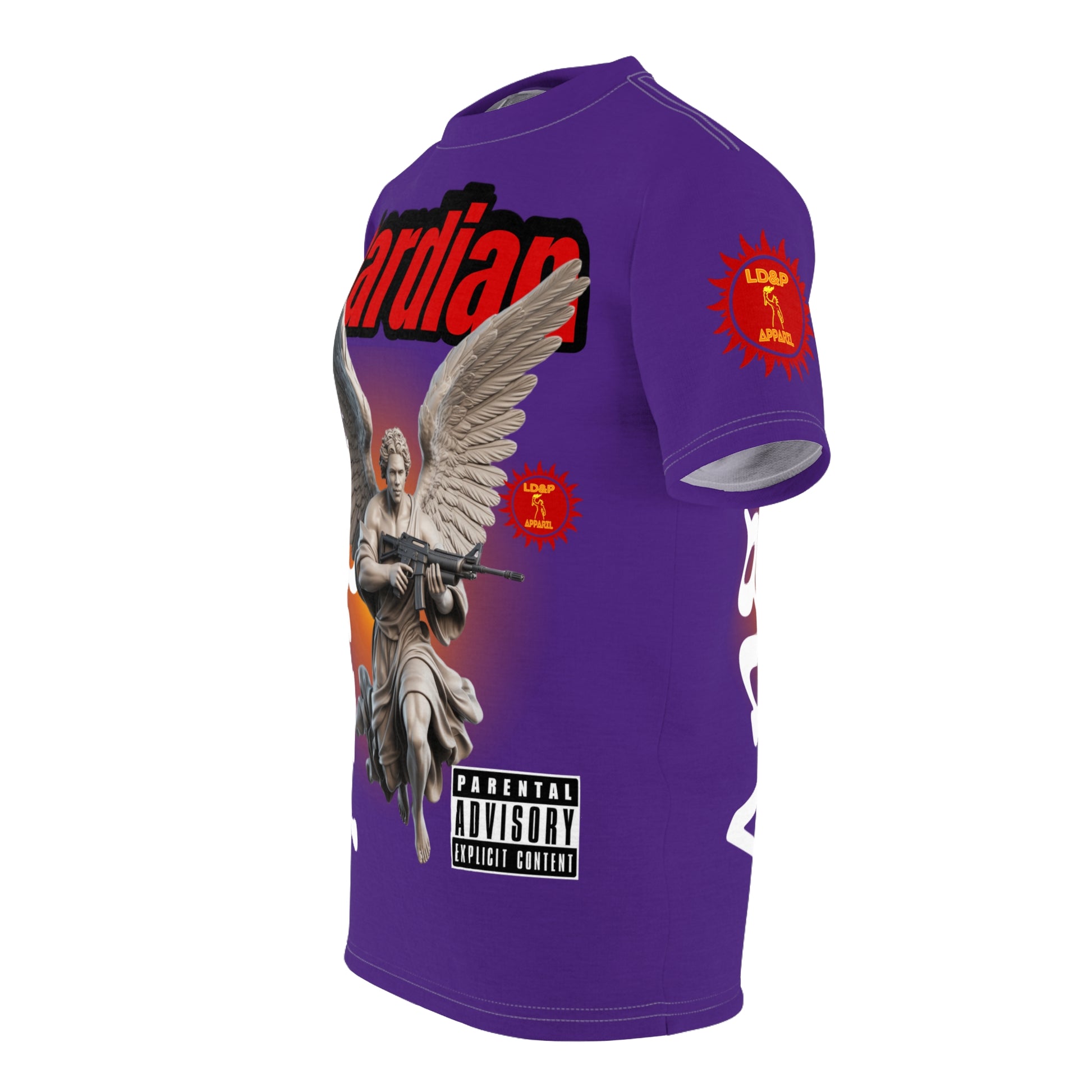 Guardian Angel Graphic Tee LD&P APPAREL Purple